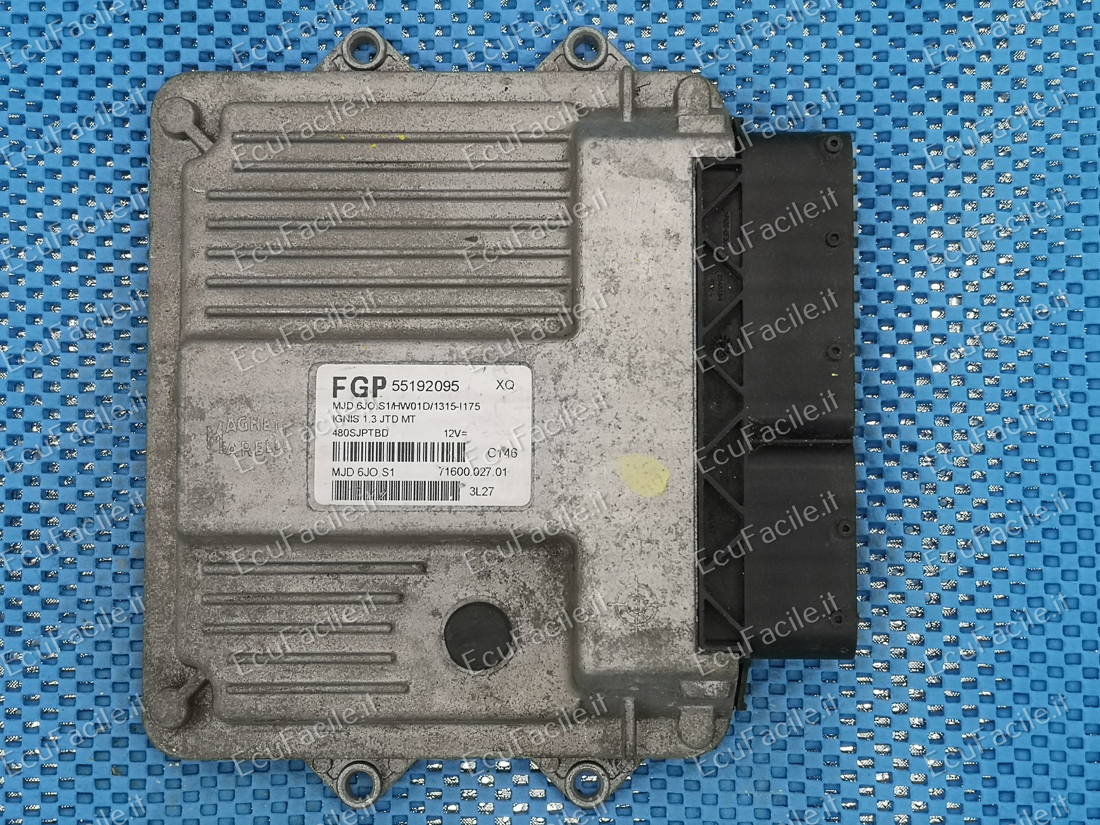 Ecu opel corsa tigra agila 55192095 xq mjd6j0.s1/HW01D/1315-L175