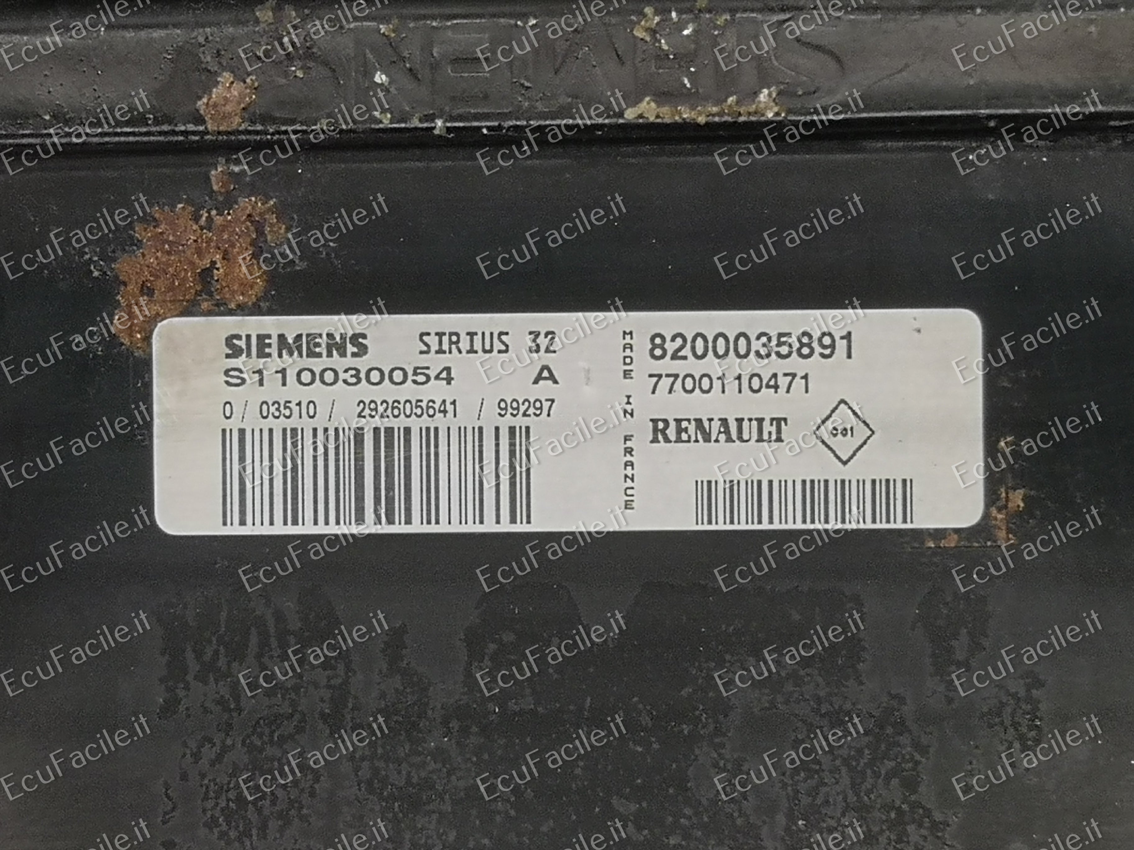 ECU RENAULT MEGANE 1.6 SIRIUS 32 S110030054A 8200035891