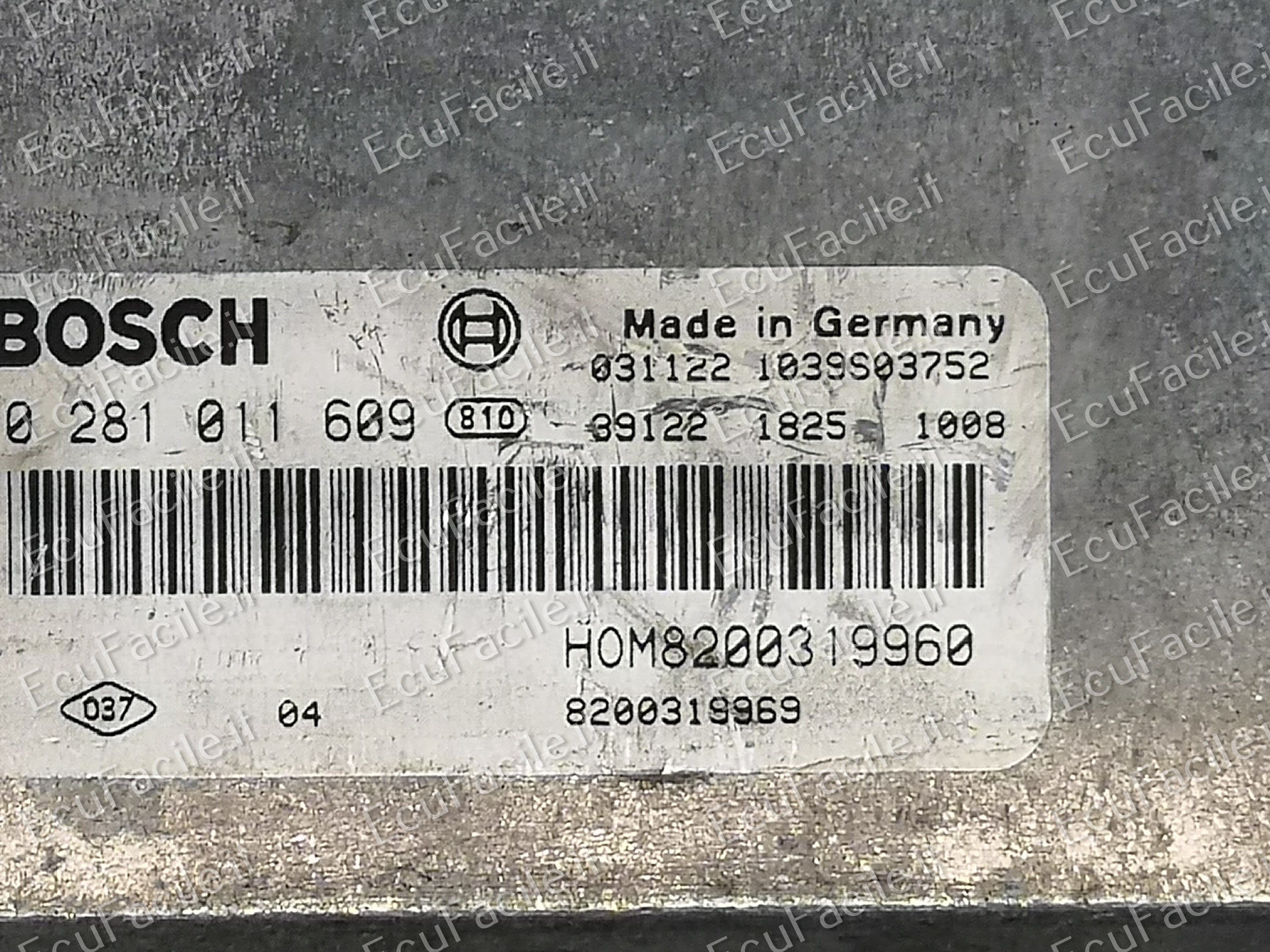 ECU VOLVO V40 1.9 DCI 0281011609 EDC15C3 HOM8200319960