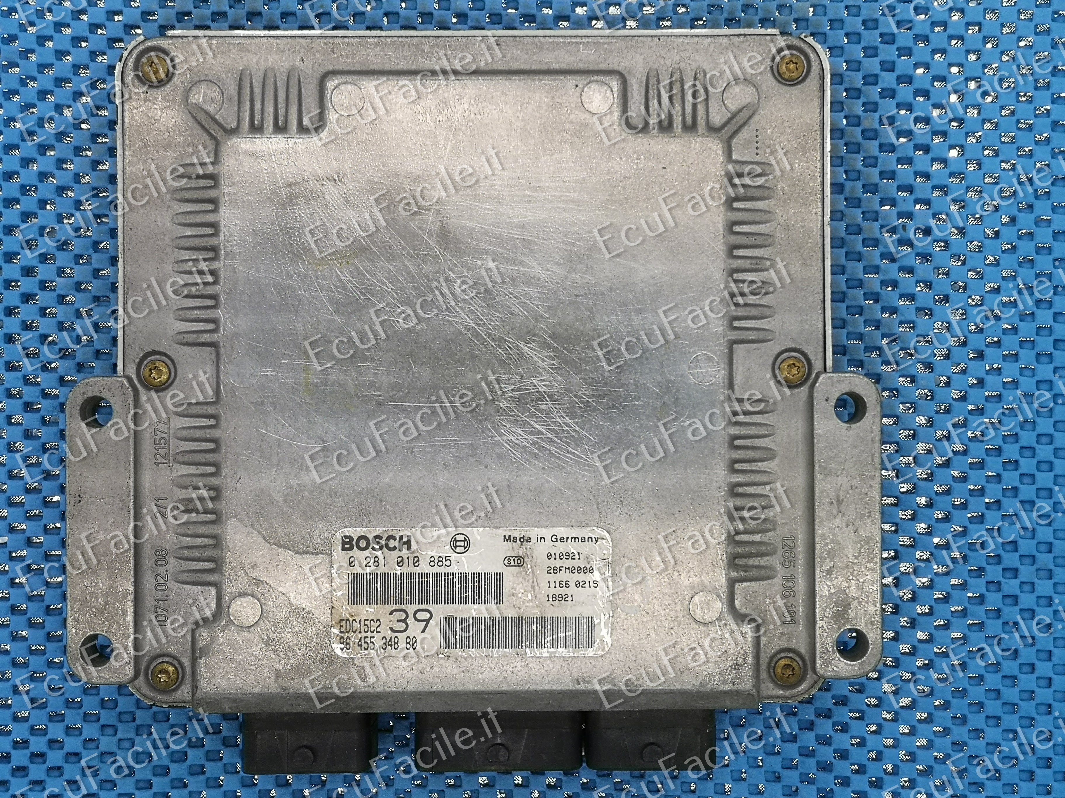 ECU CITROEN C5 2.2 HDI 0281010885 9645534880 EDC15C2 39