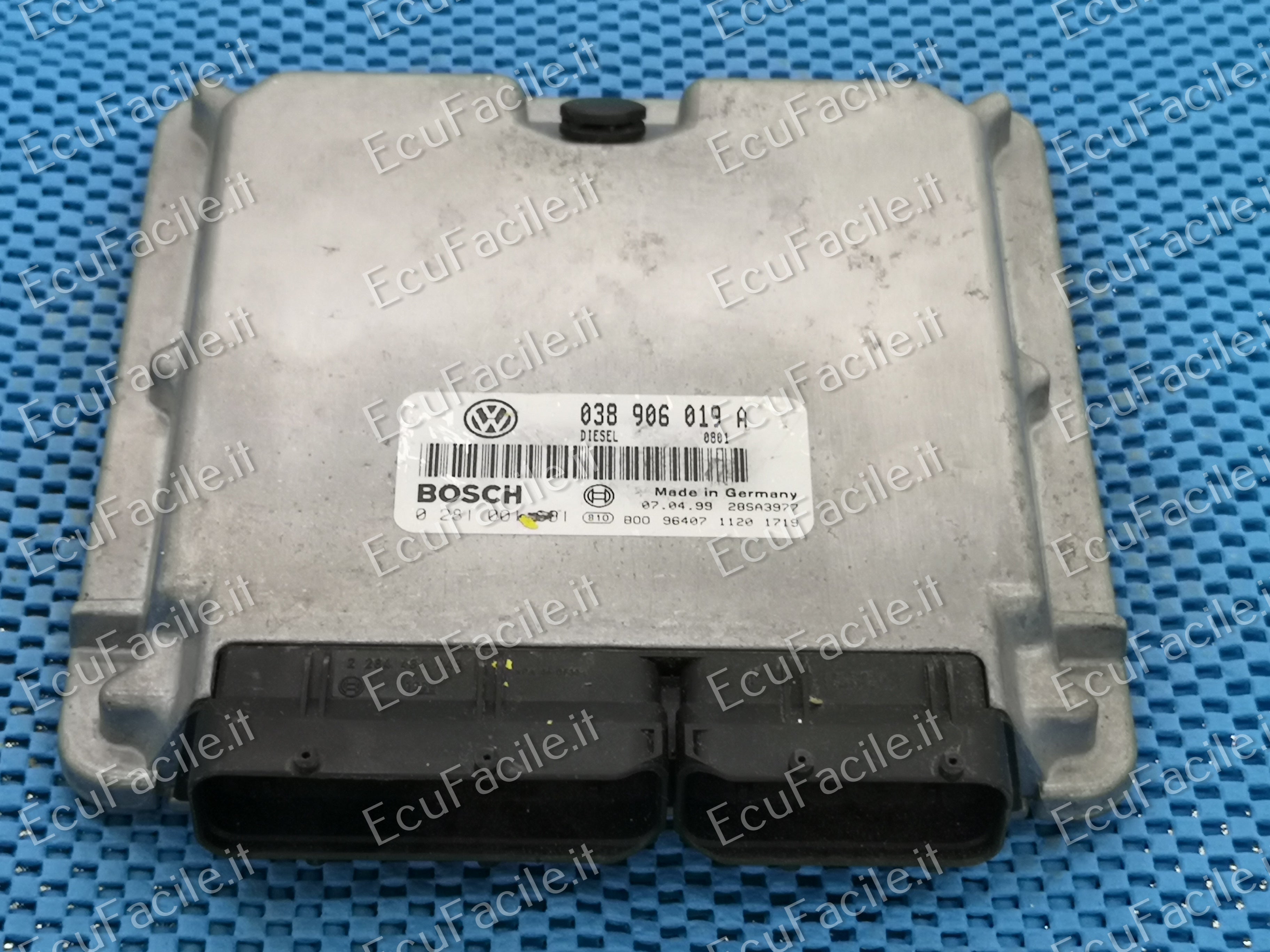 ECU VW PASSAT 1.9 TDI 0281001691 038 906 019A EDC15P