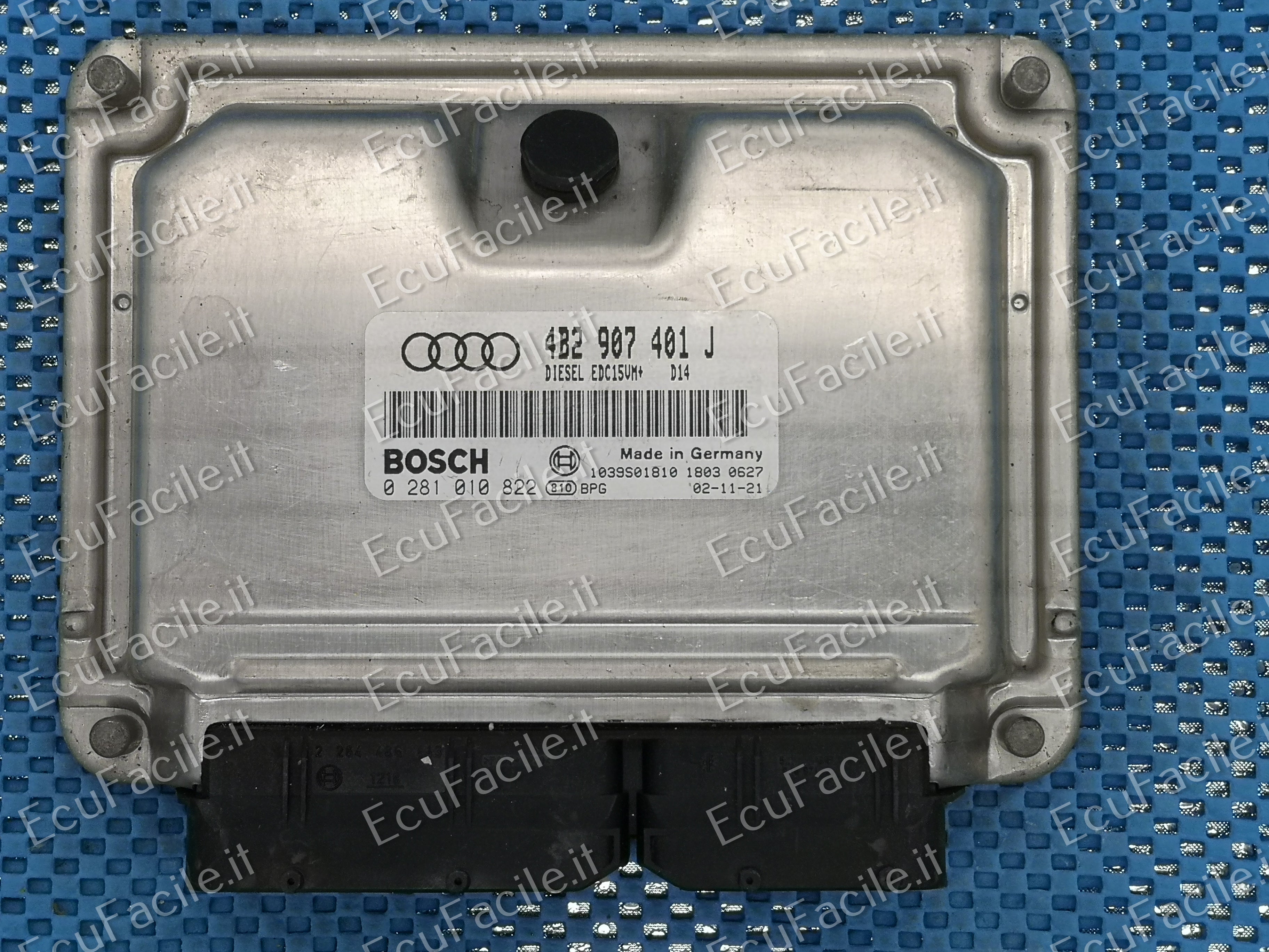 ECU CENTRALINA AUDI A6 2.5 TDi 4B2907401J 0281010822 EDC15VM