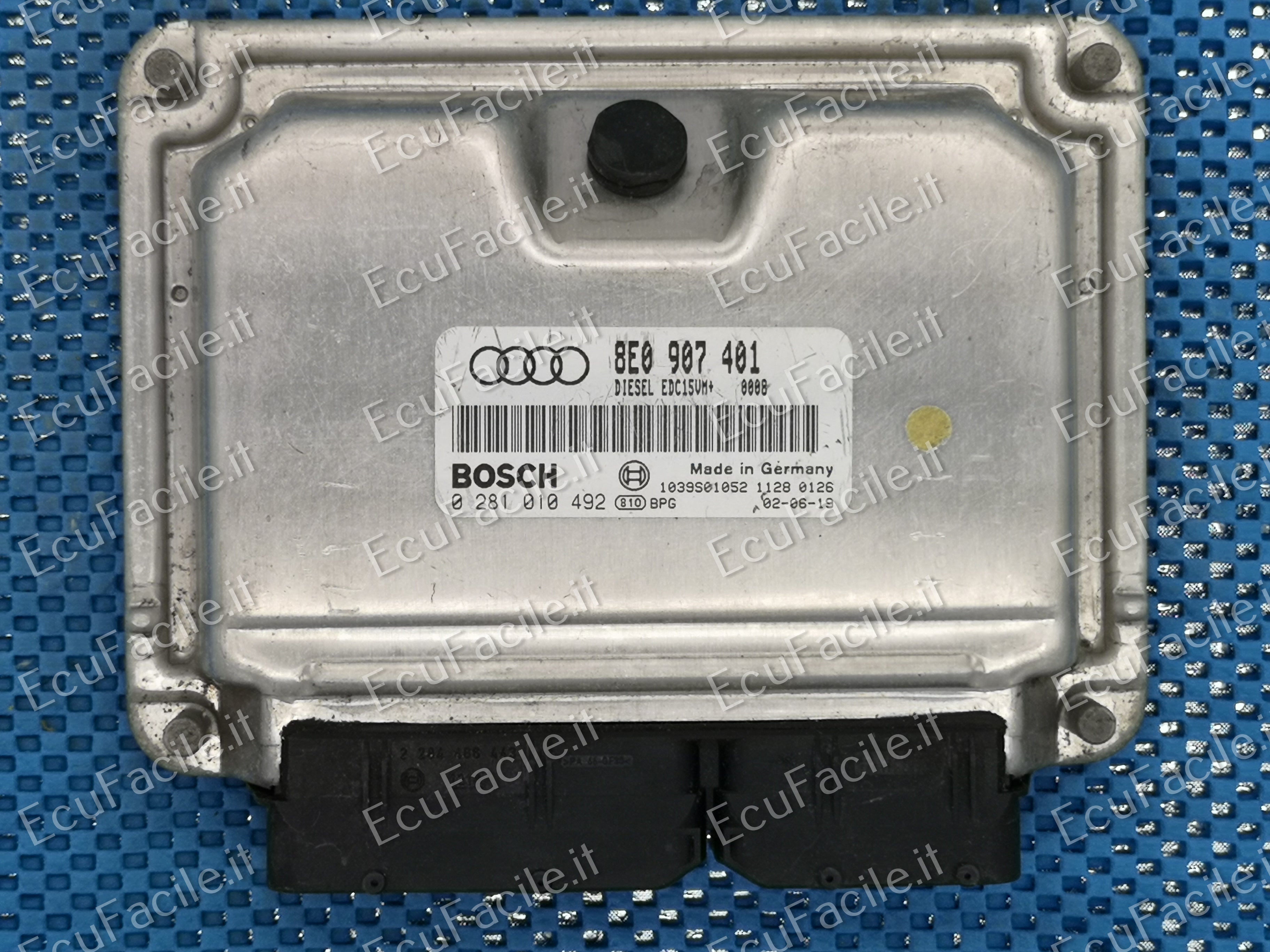 ECU AUDI A4 2.5 TDI BOSCH 0281010492 8E0907401 EDC15VM+