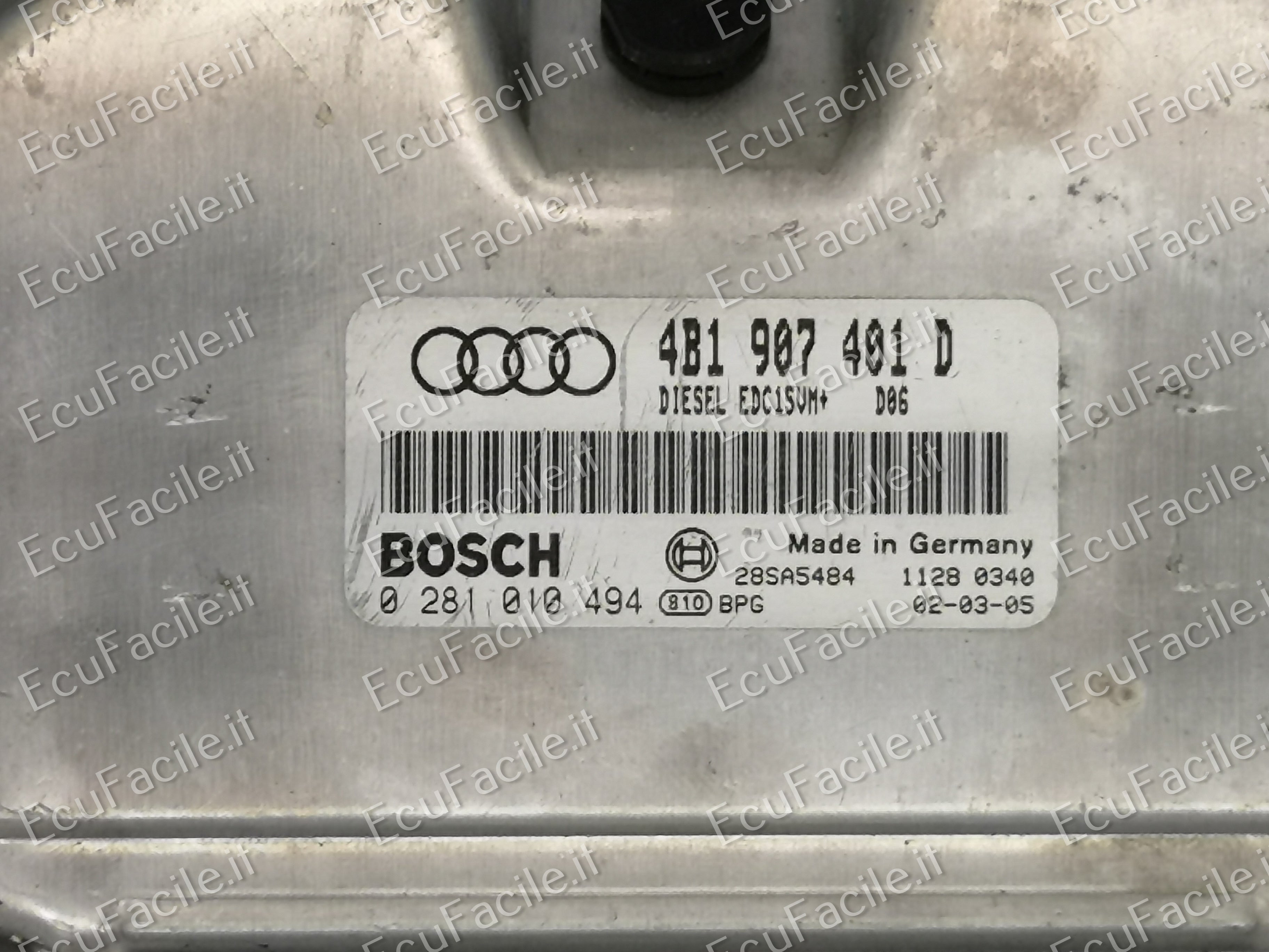 ECU AUDI A6 2.5 TDI 0281010494 4B1907401D EDC15VM+