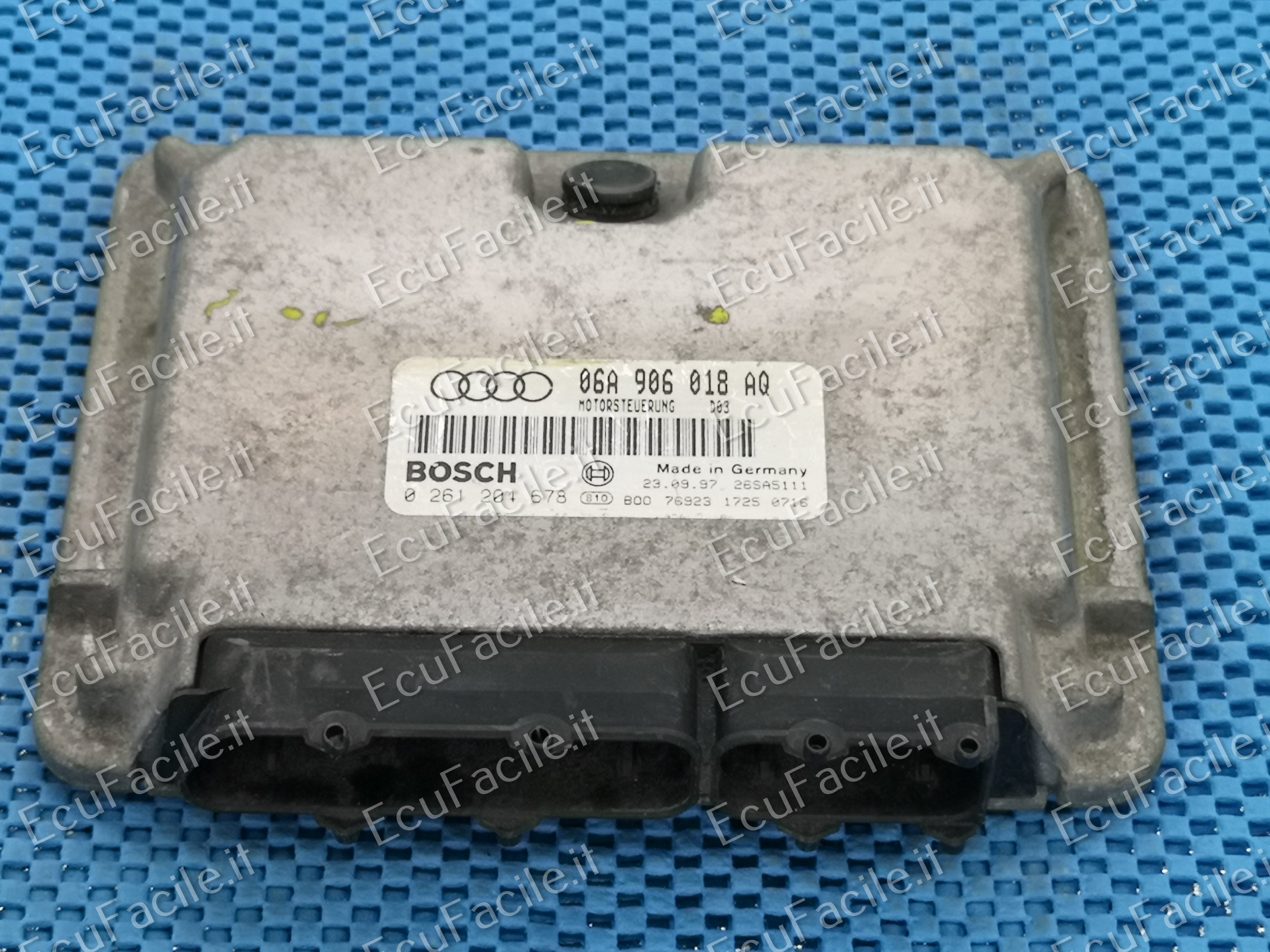 ECU CENTRALINA AUDI A3 1.8 TURBO 0261204678 06A906018AQ M 3.8.3