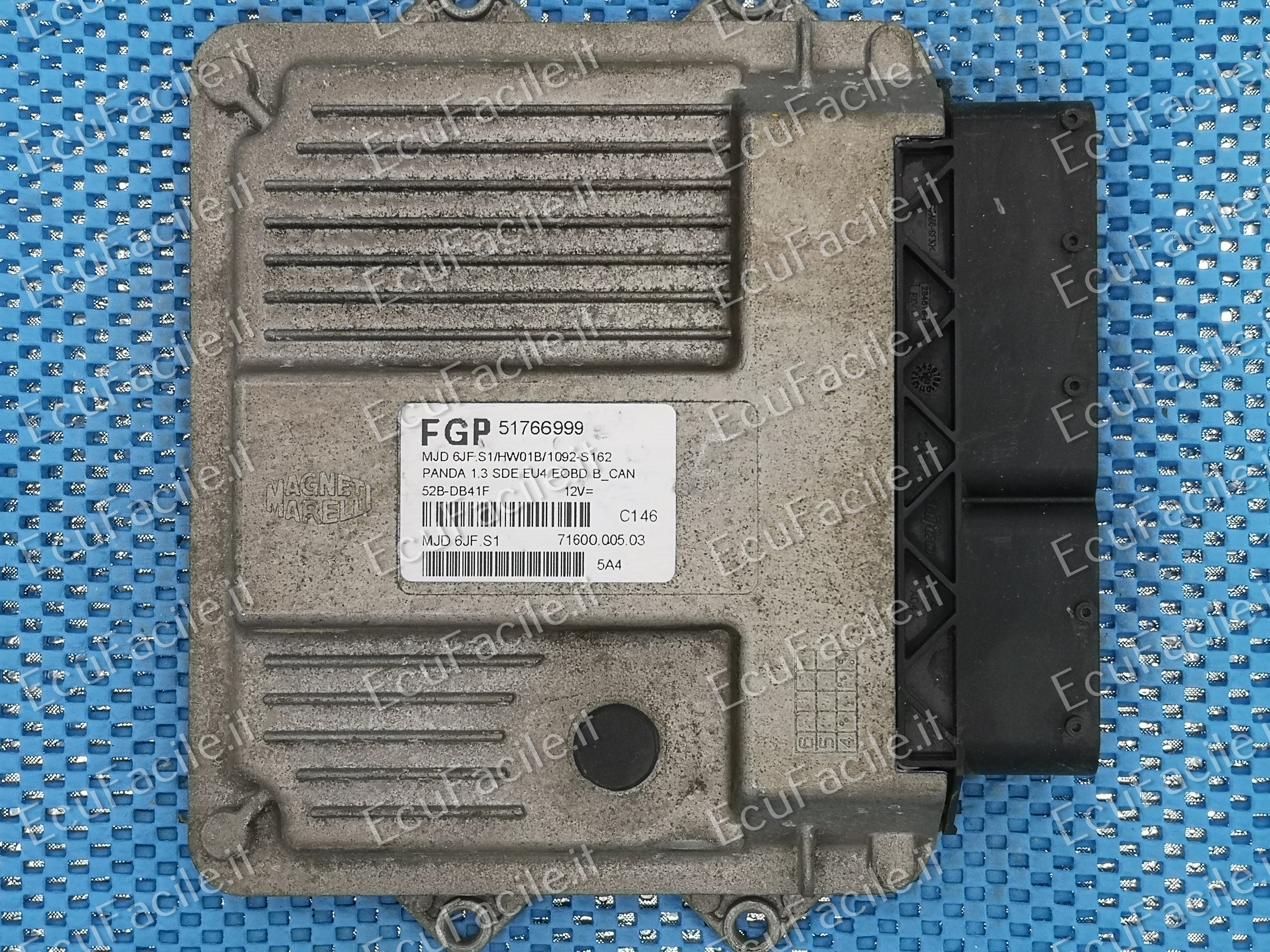 ECU FIAT PANDA 1.3 D 5M 51KW (2005) 51766999 MJD 6JF.S1 188A8000