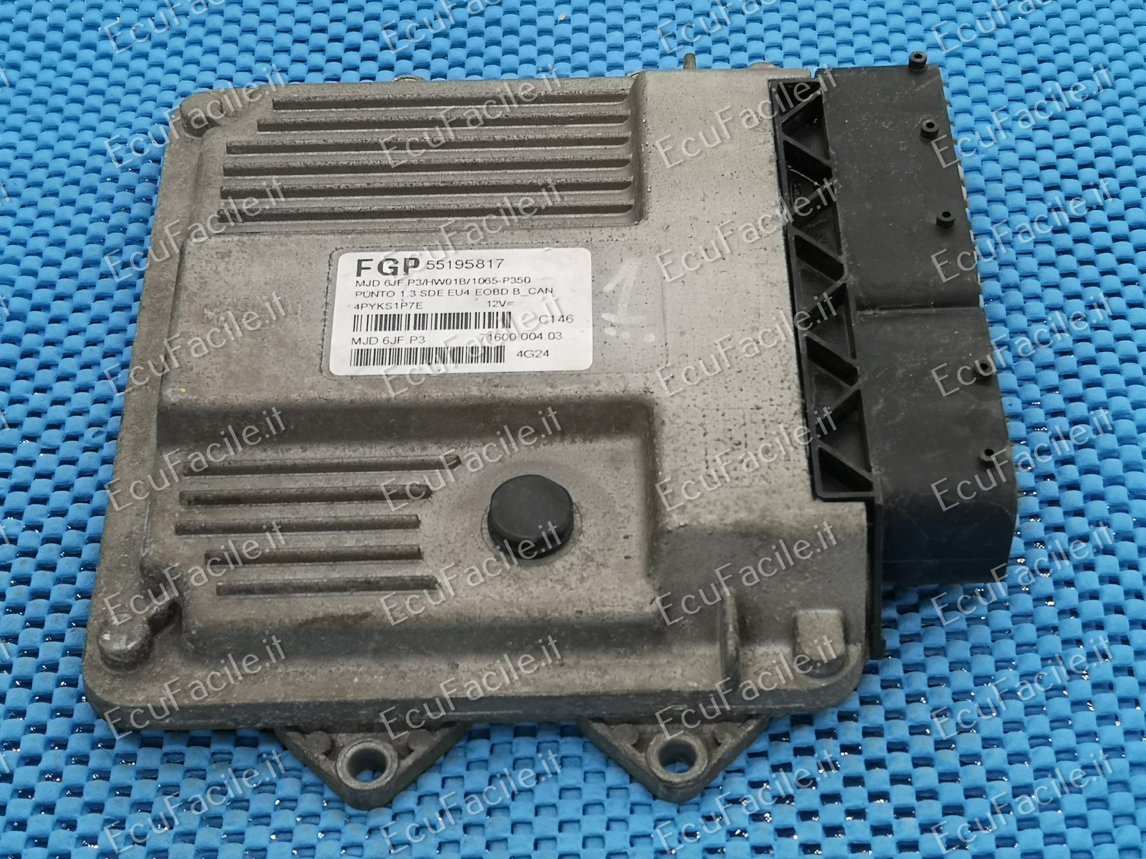 ECU FIAT G PUNTO 55195817 MJD 6JF.P3 Fiat Punto Mjt 188 70cv.