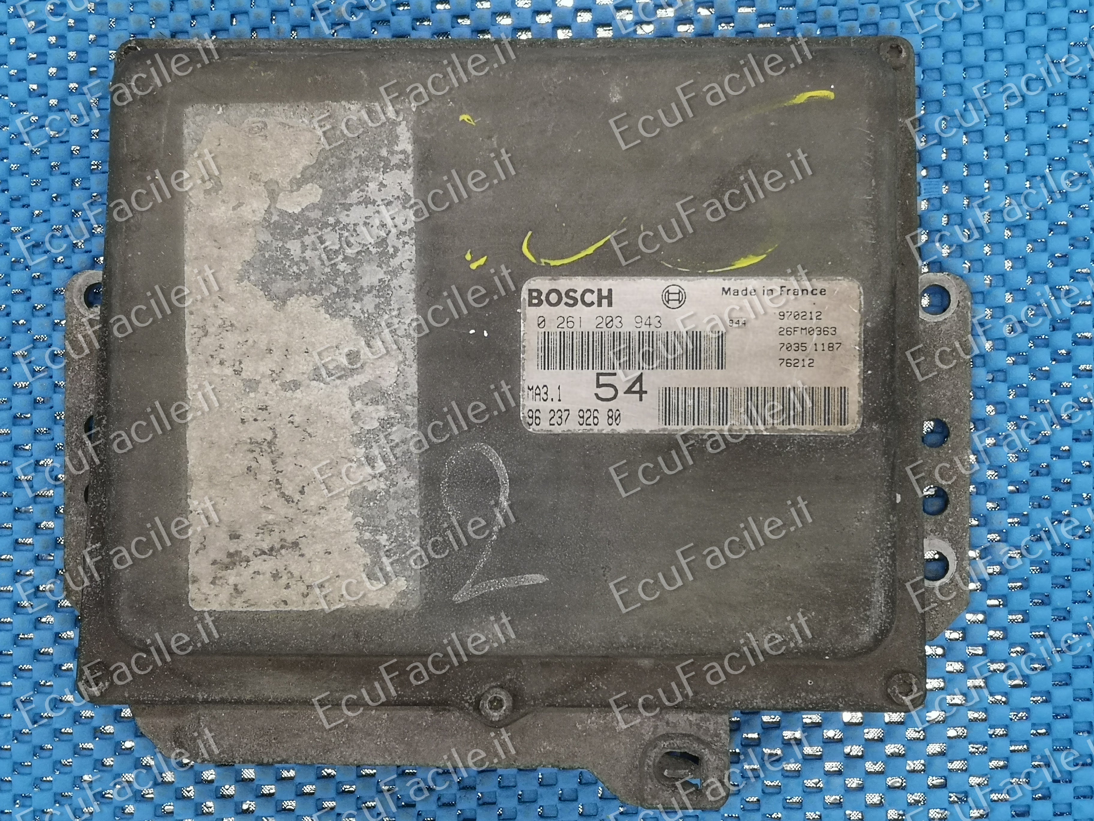 Ecu centralina citroen peugeot 106 0261203943 9623792680