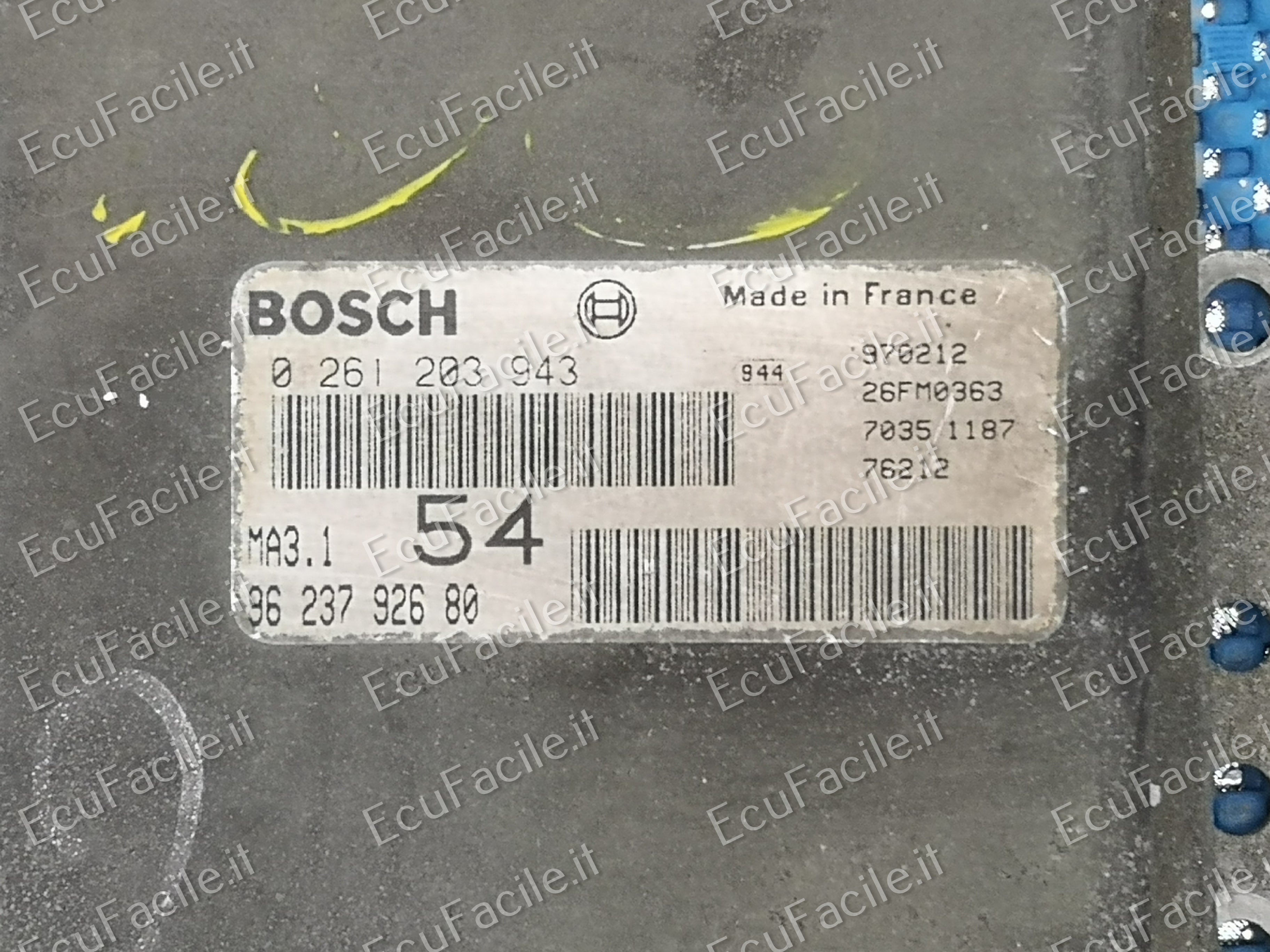 Ecu centralina citroen peugeot 106 0261203943 9623792680