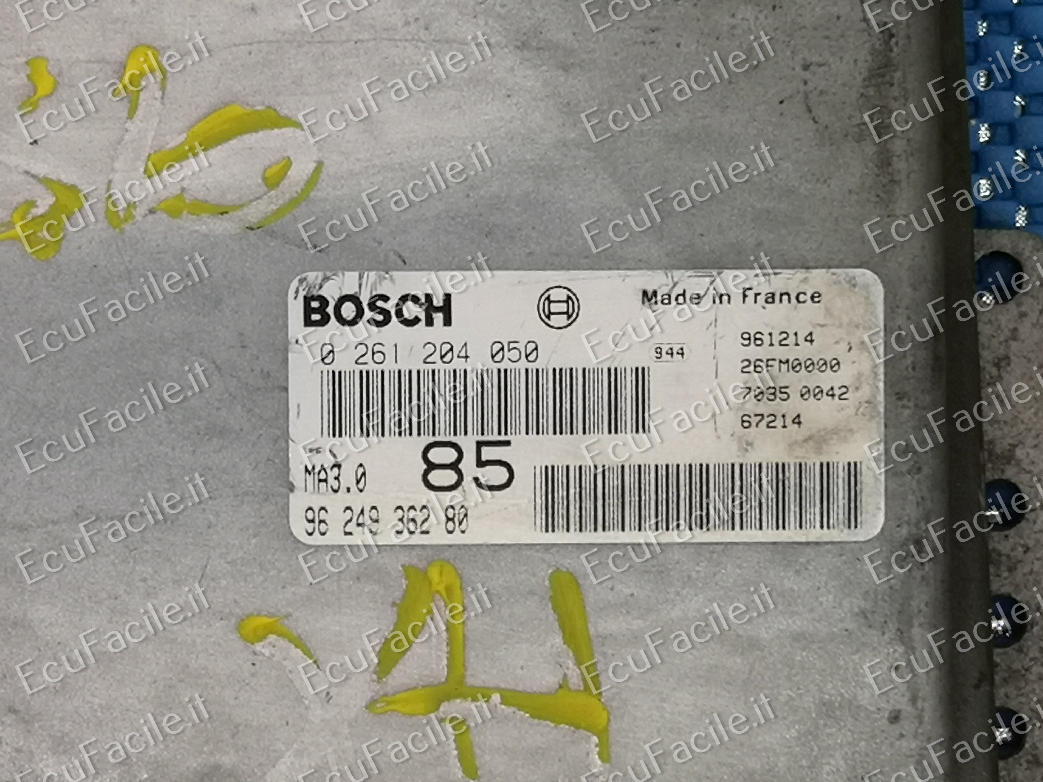 ECU Citroen Saxo AX / Peugeot 106 1.0 0261204050 9624936280 MA3.0