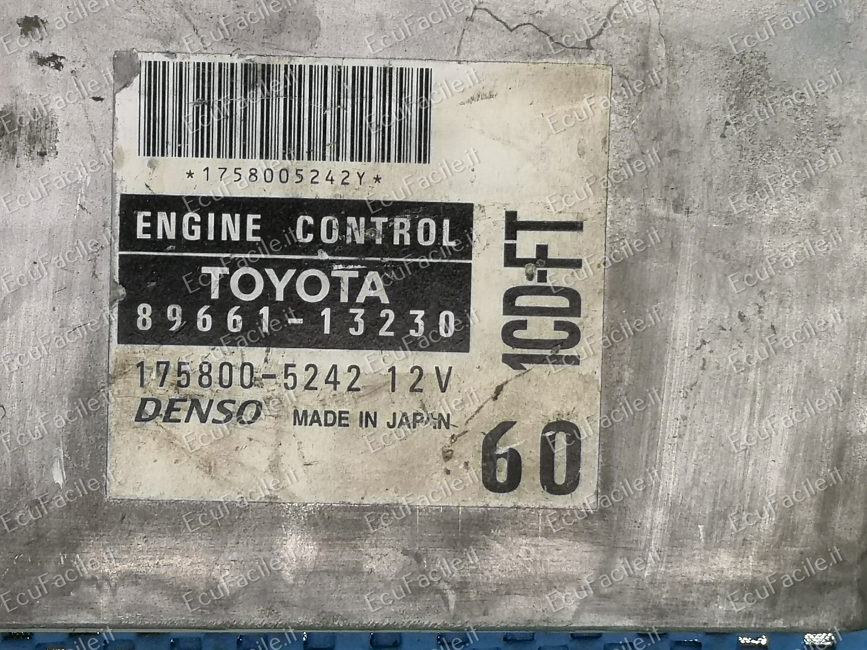ECU CENTRALITA TOYOTA 89661-13230 175800-5242 1CD-FT