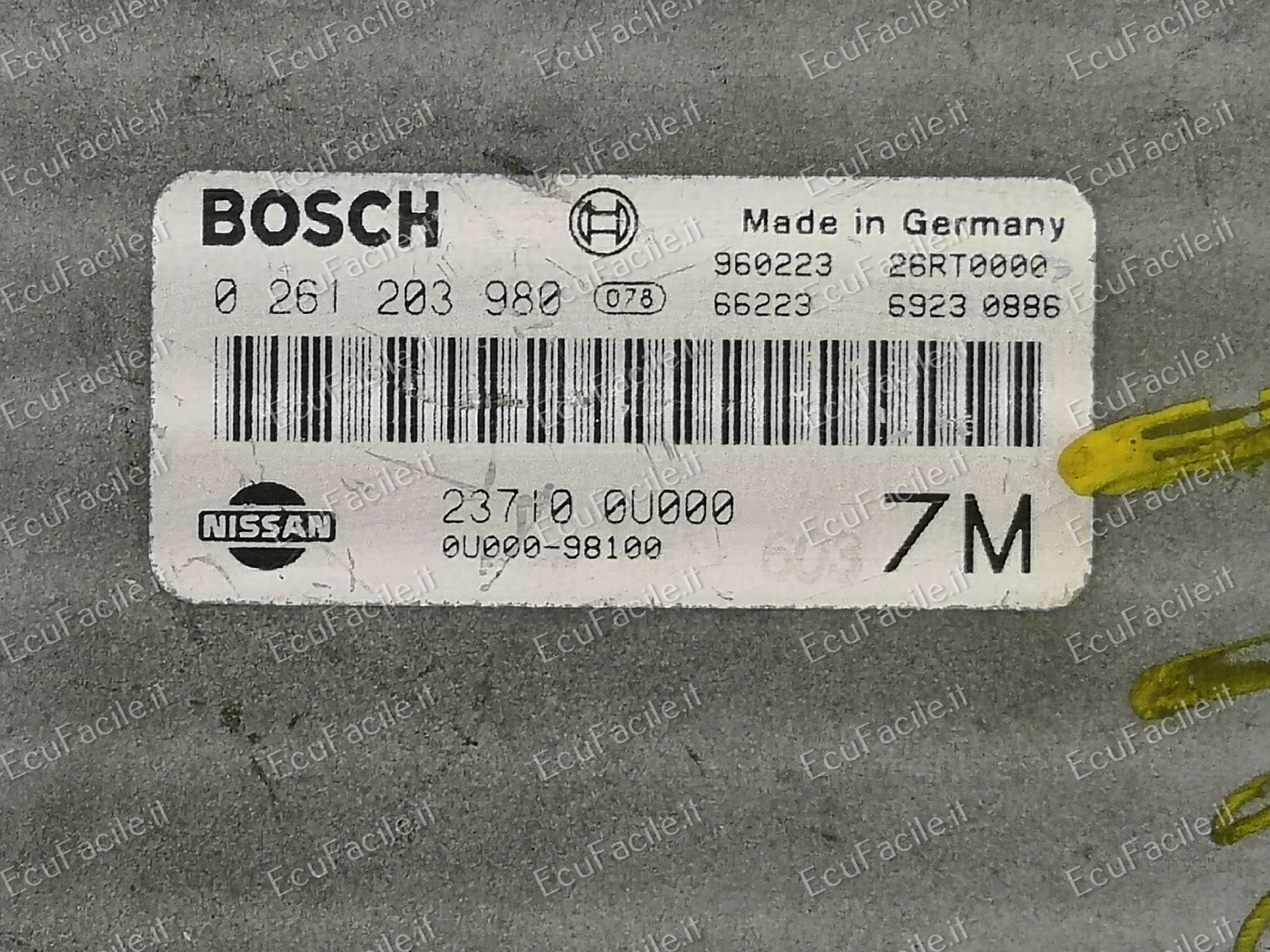 Ecu centralina motore nissan micra k 11 026120398