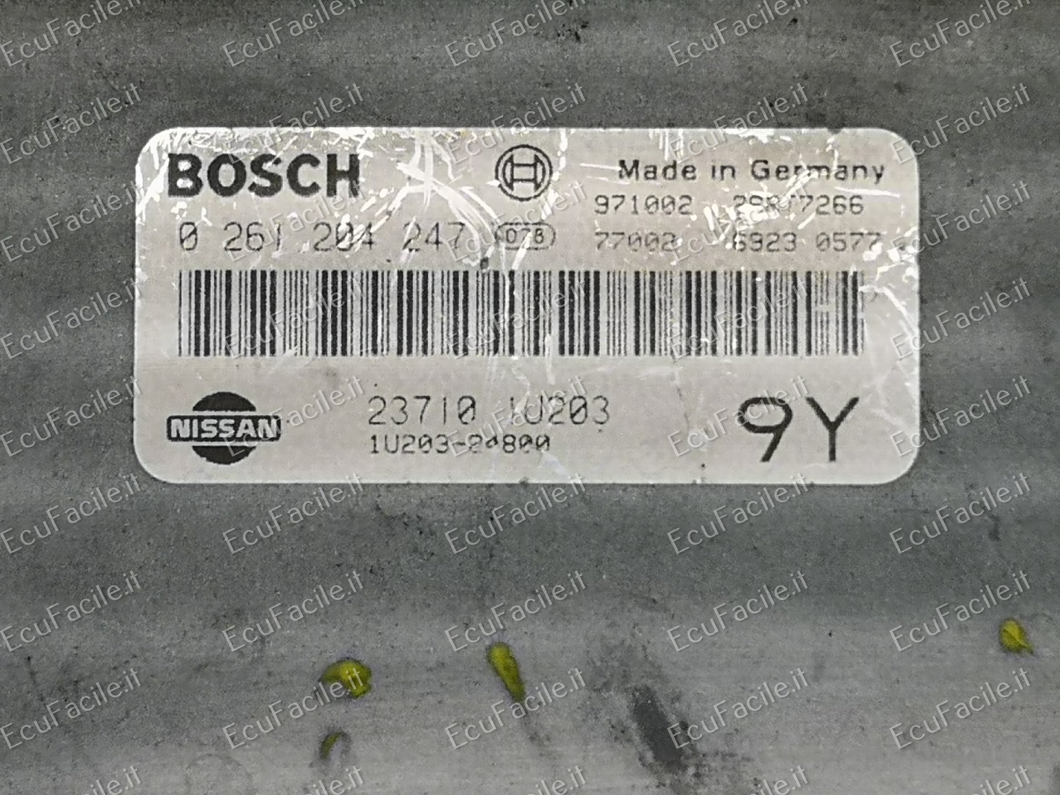 Nissan Micra - ECU Nissan 23710 74B61 ZY Bosch 0261204247