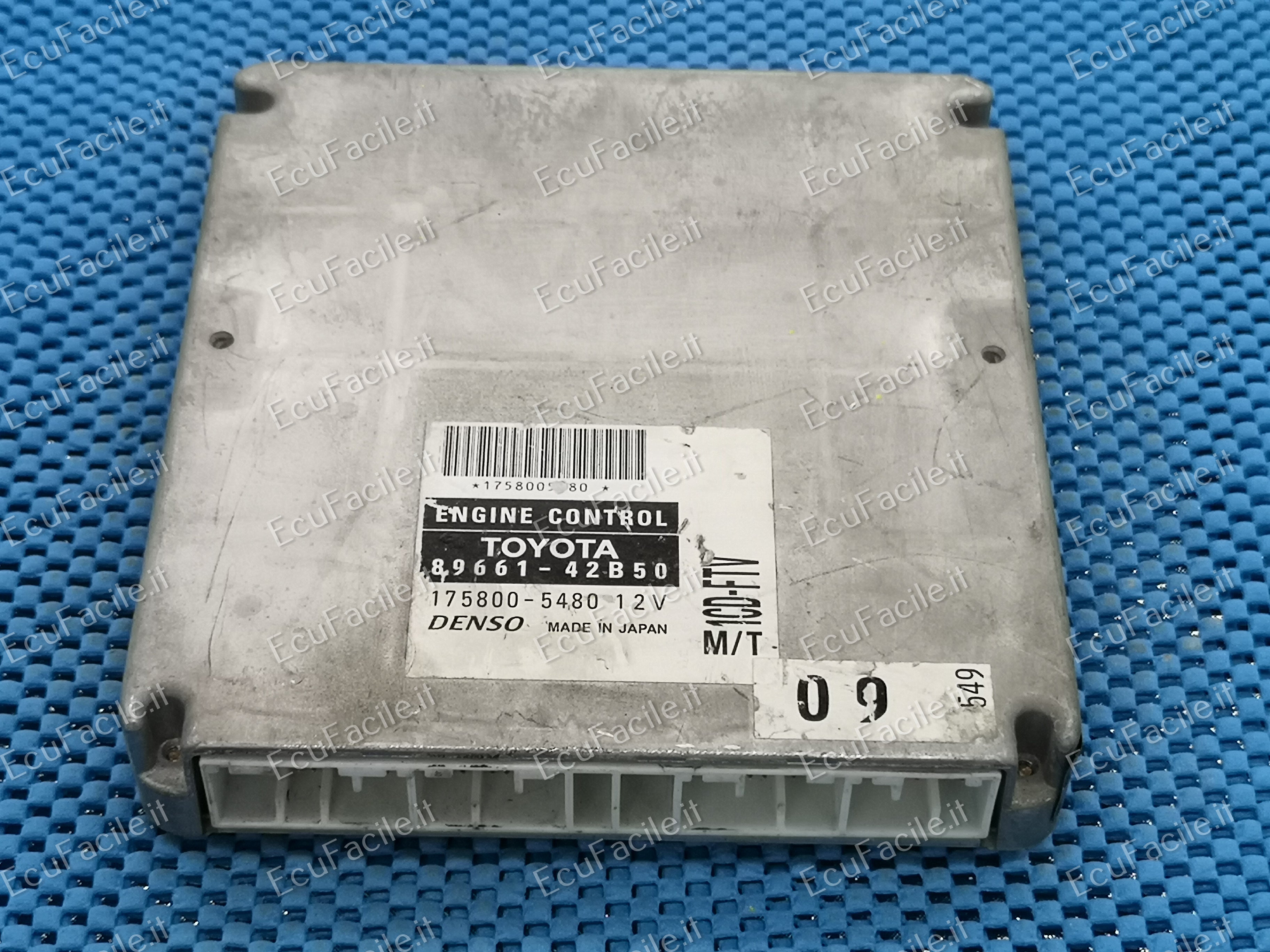 ECU TOYOTA RAV4 89661-42B50 8966142B50 175800-5480