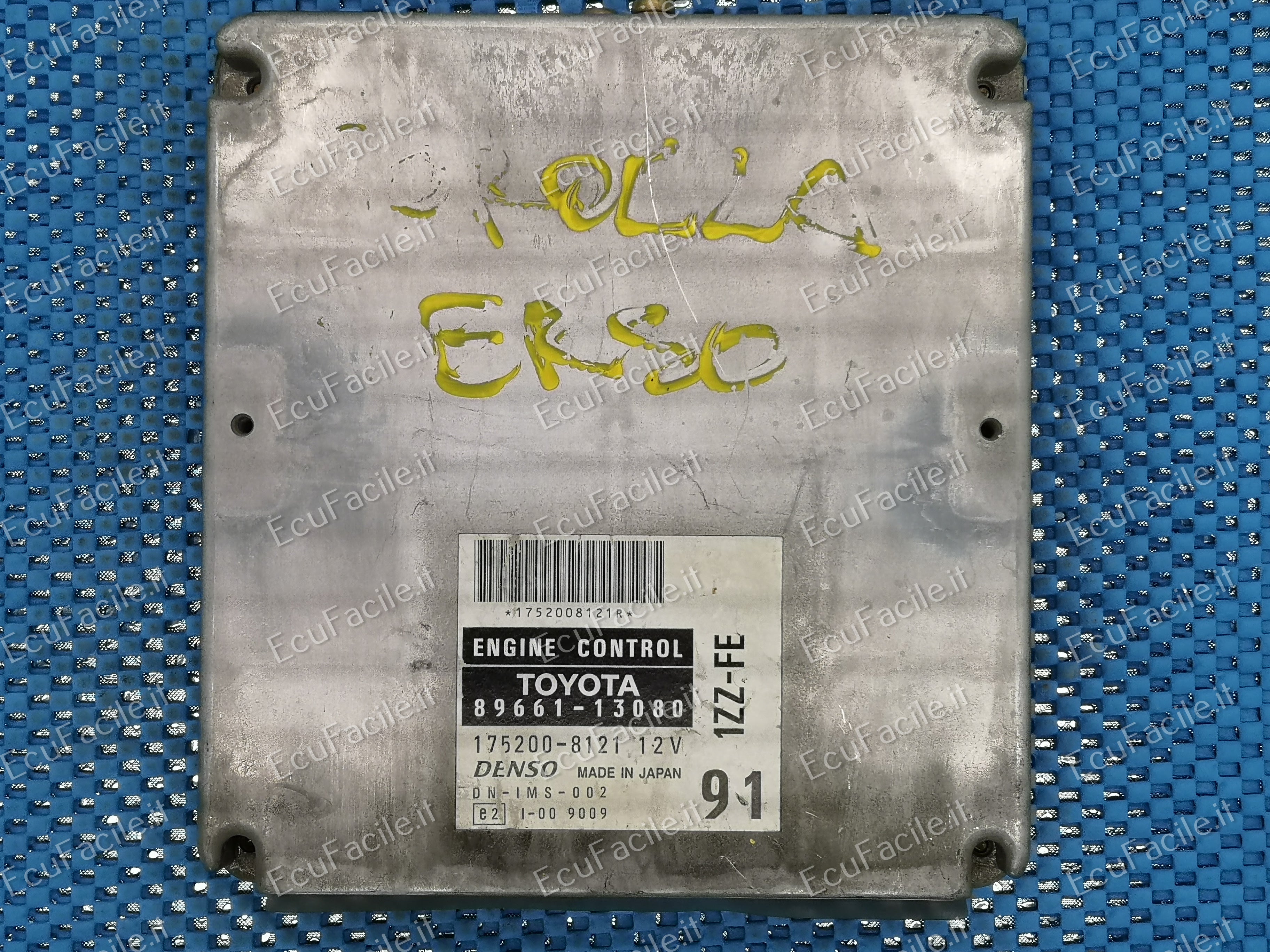 ECU TOYOTA COROLLA VERSO 1.8, 8966113080 1752008121, 1ZZ-FE