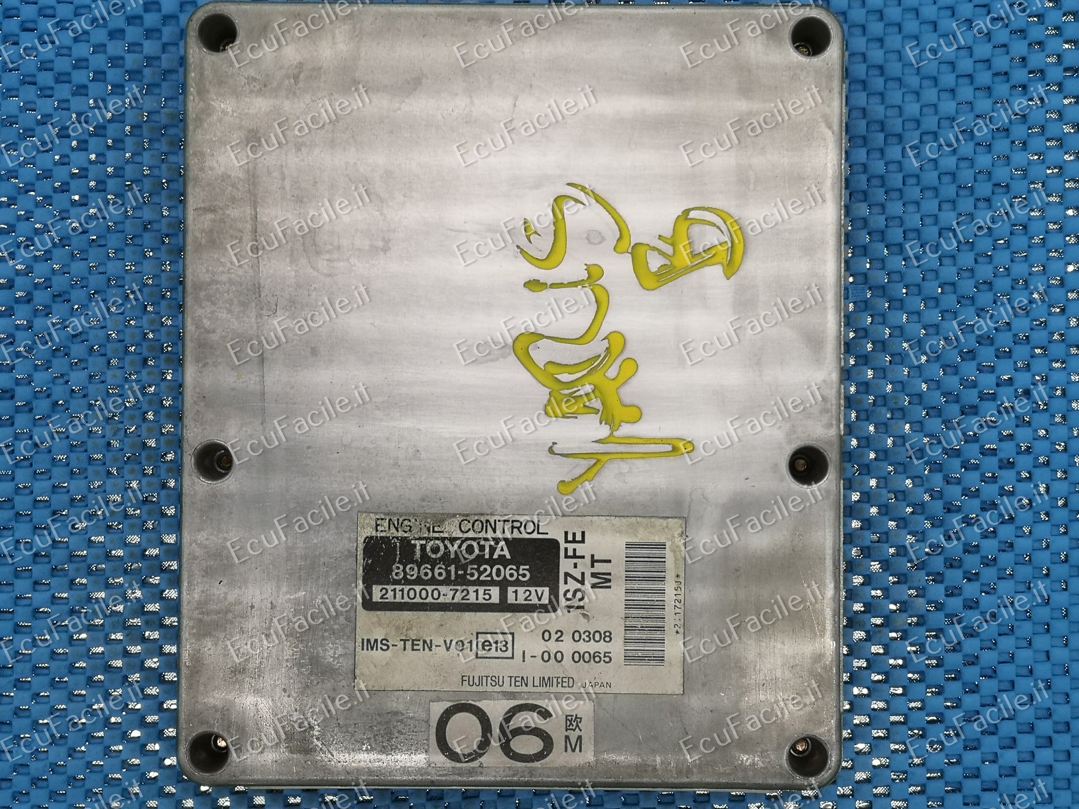 ECU CENTRALINA MOTORE TOYOTA 89661-25065 1SZ-FE MT 211000-7215