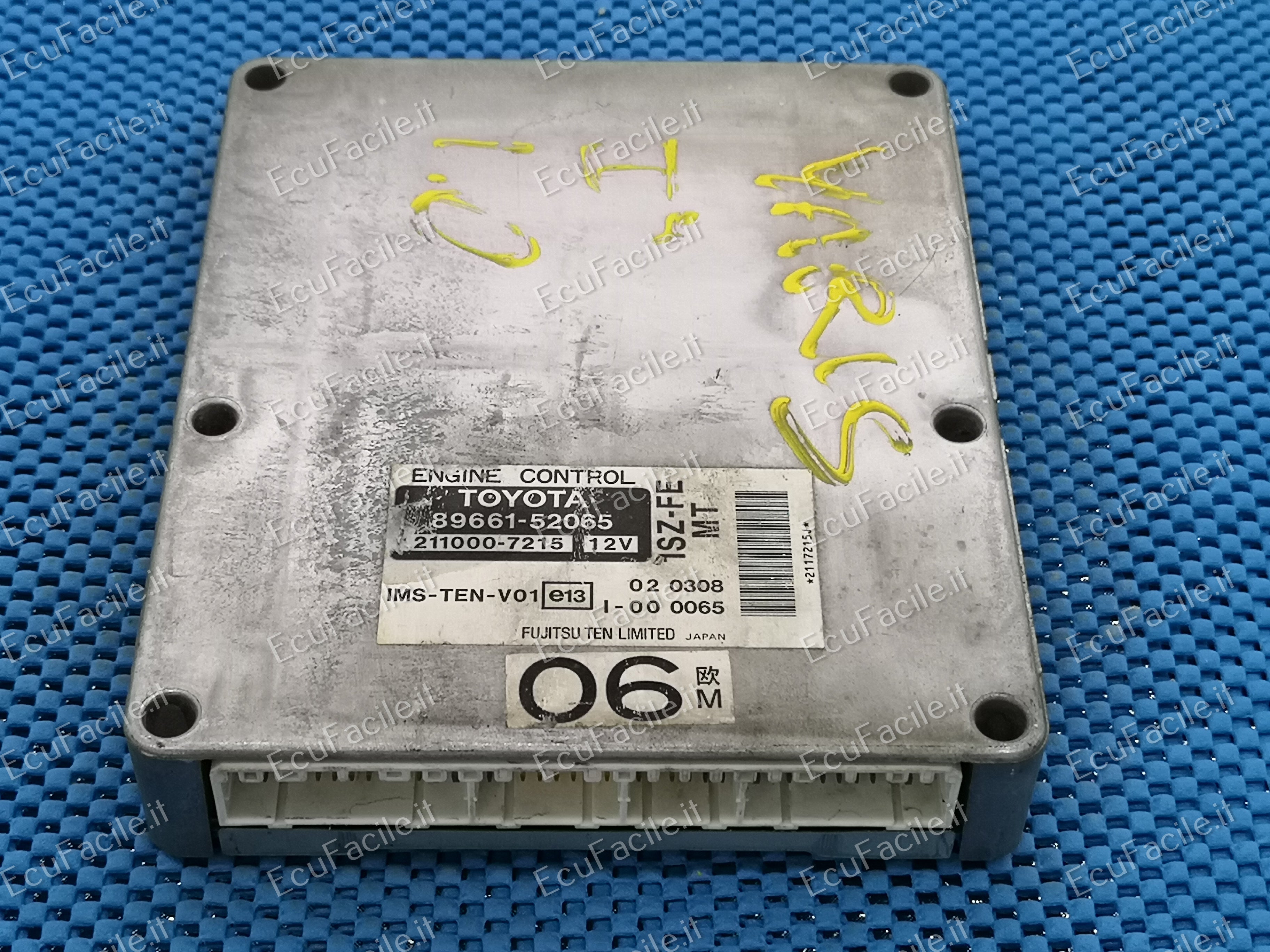 ECU CENTRALINA MOTORE TOYOTA 89661-25065 1SZ-FE MT 211000-7215