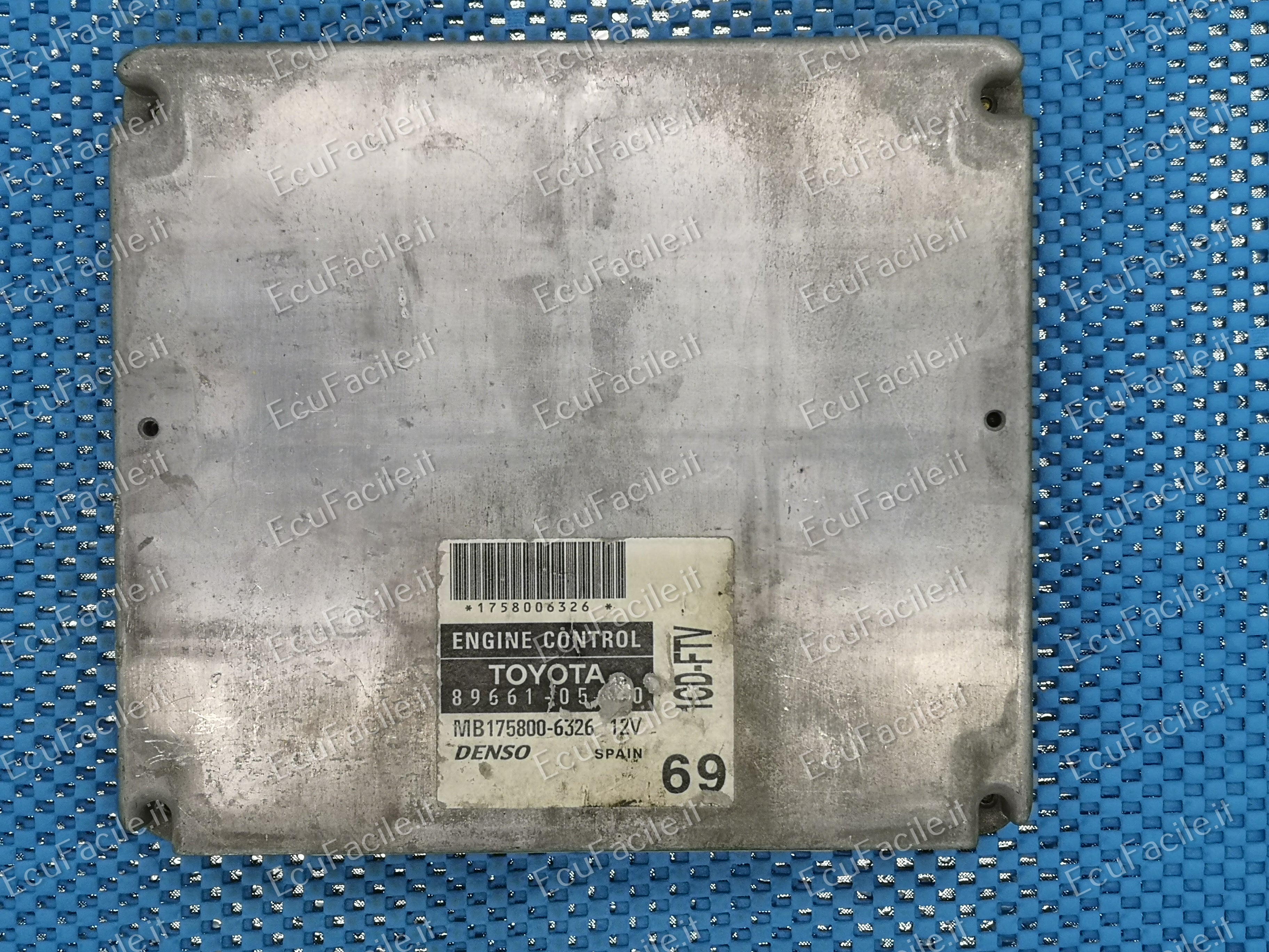 ECU TOYOTA AVENSIS 2.0, 89661-05690, 8966105690, MB175800-6326