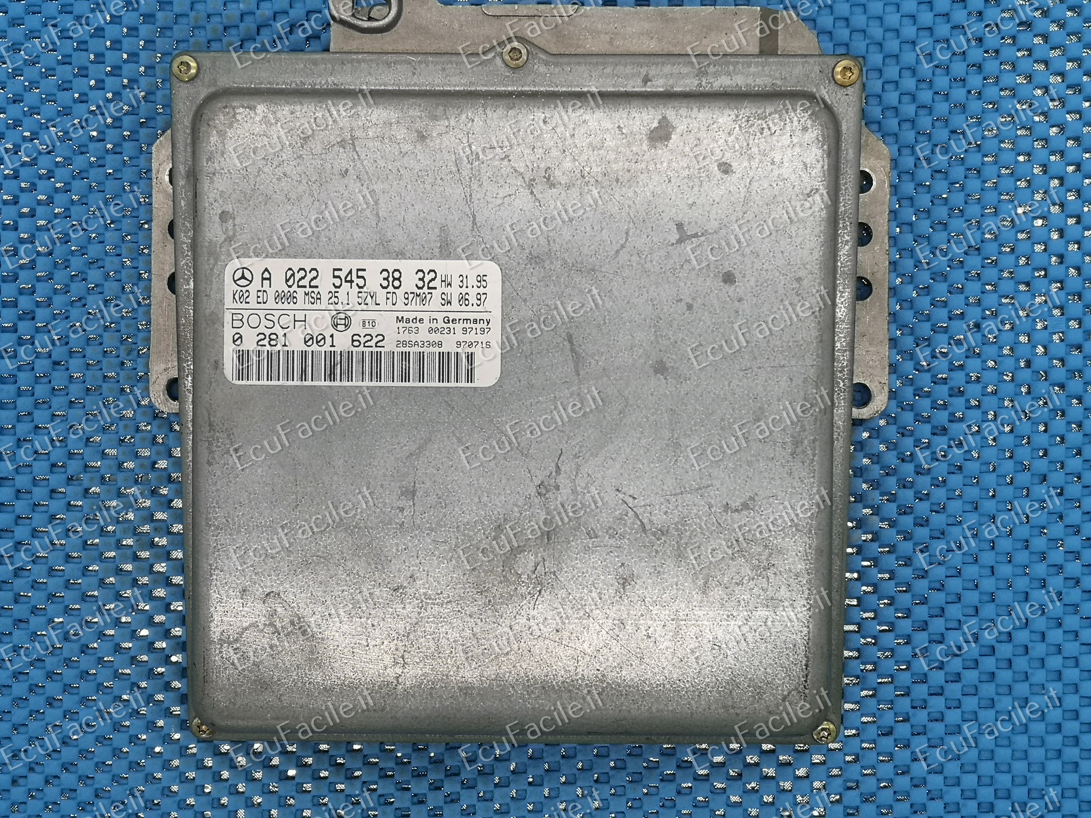 ECU MERCEDES W202 C250 2.5 TD A0225453832 0281001622