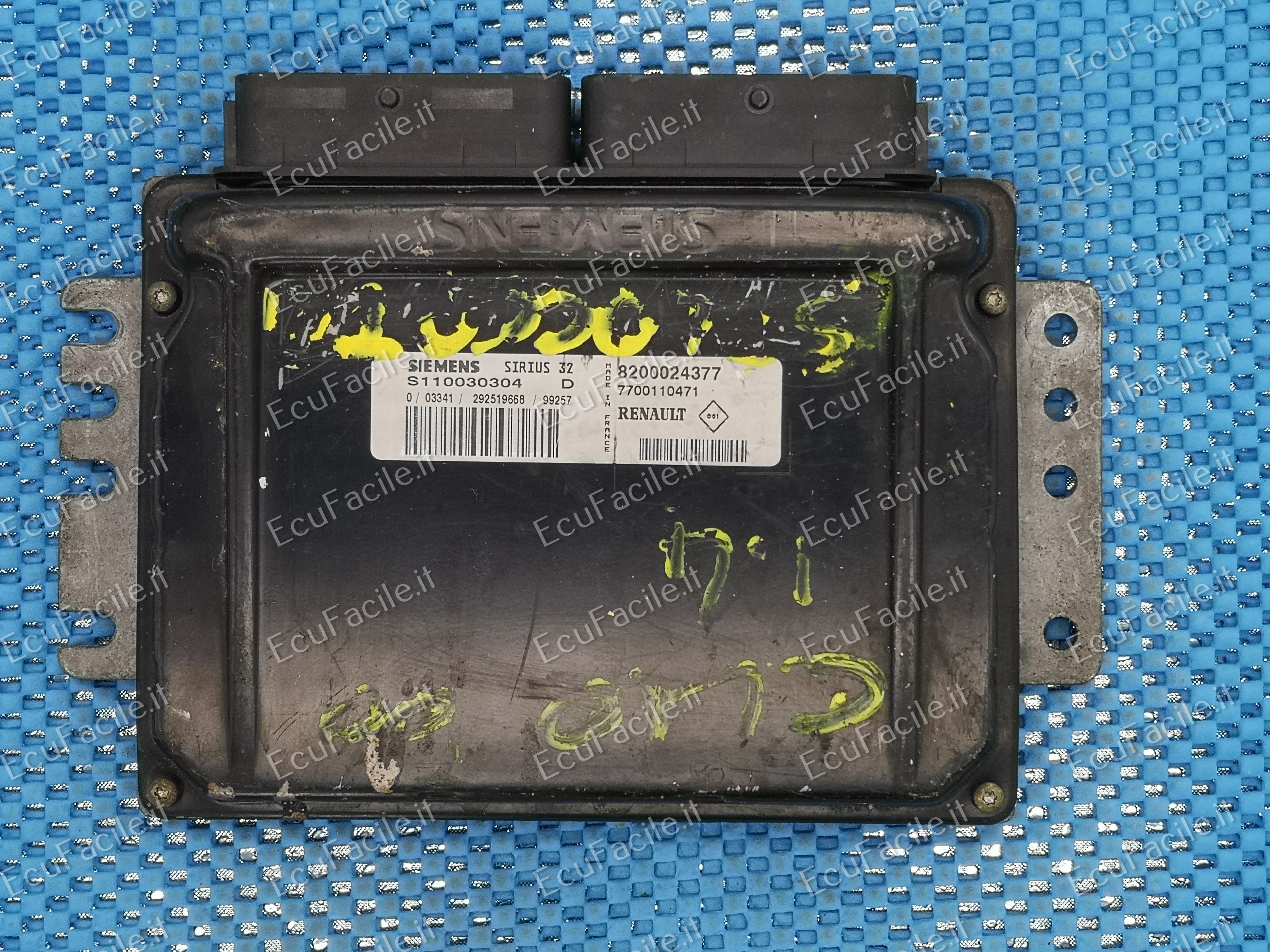 ECU RENAULT 1.4 SIRIUS 32 S110030304D 8200024377 7700110471