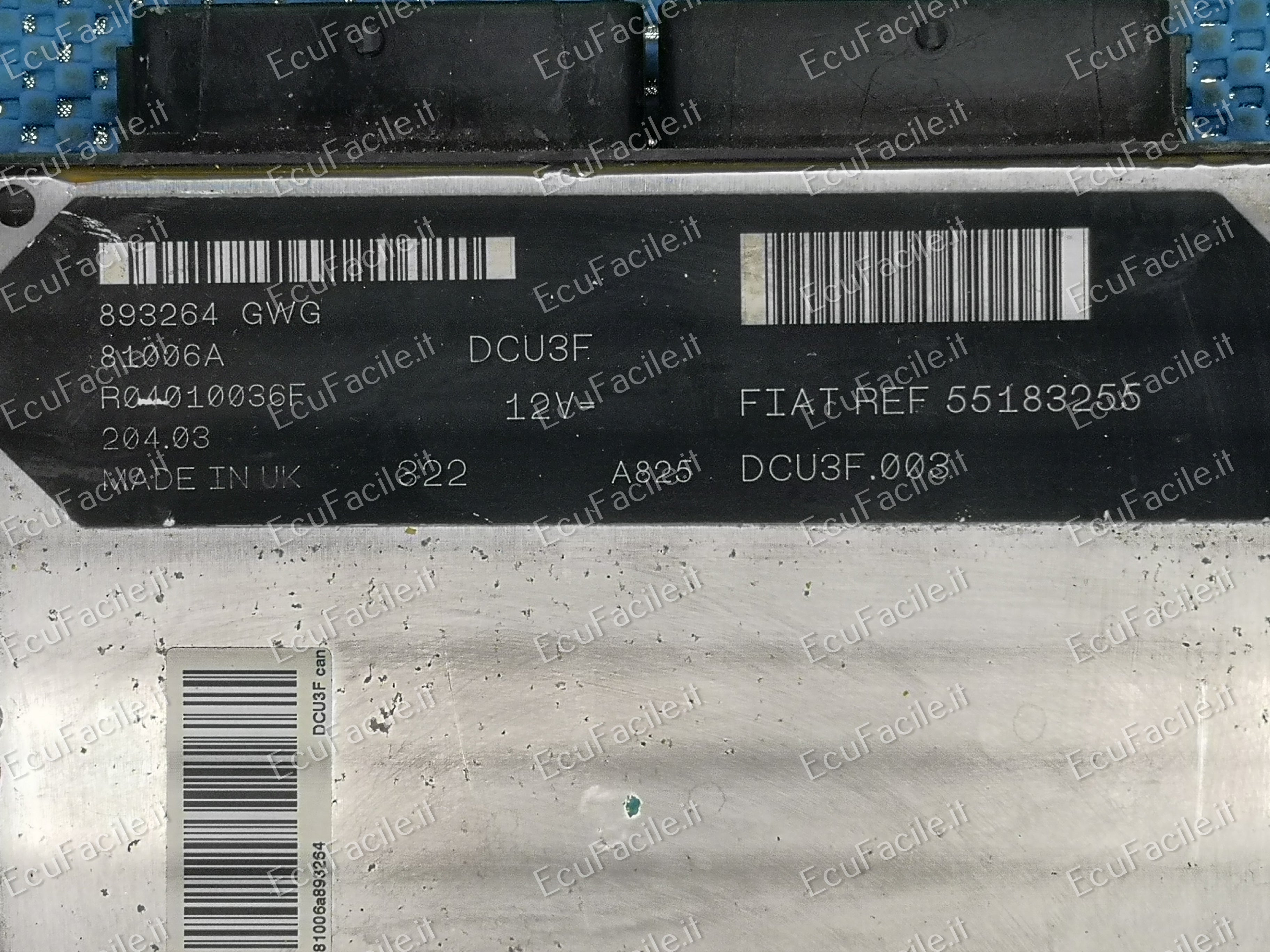 ECU FIAT DOBLO LUCAS 1.9, R04010036F 55183255 DCU3F.003