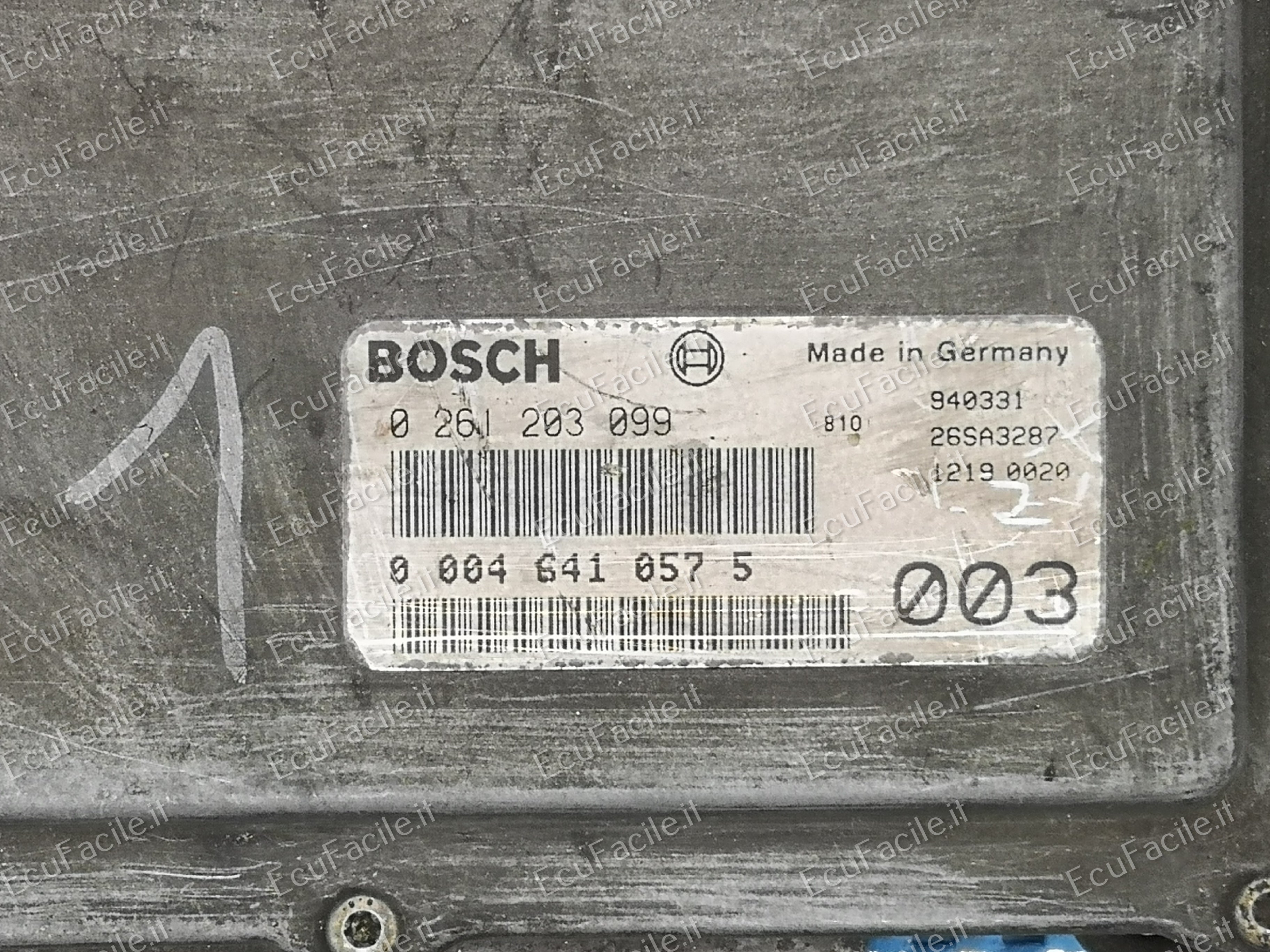 ECU FIAT PUNTO 1.4 GT 0261203099 00046410575 M 2.7