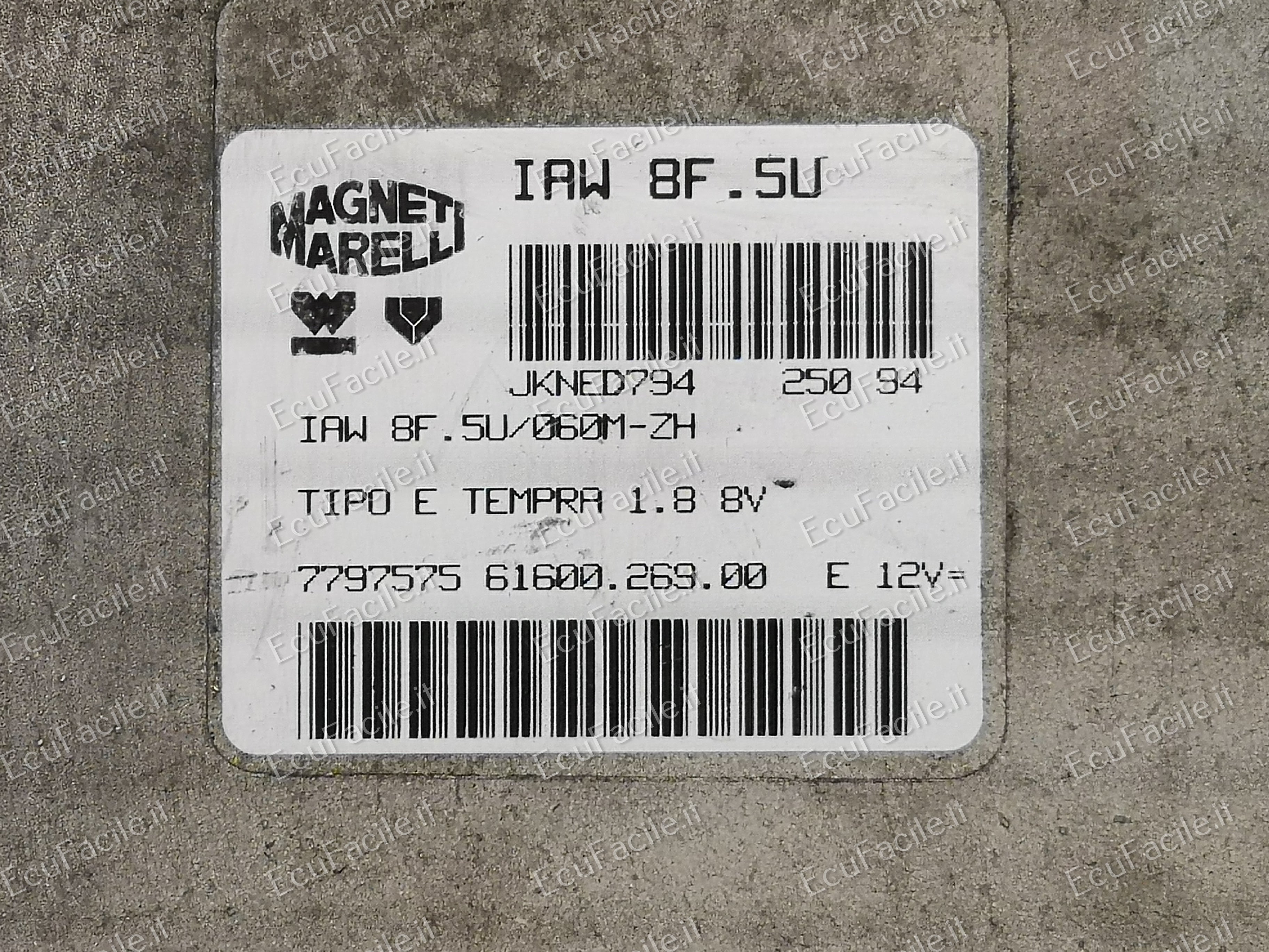 ECU FIAT TIPO E TEMPRA 1,8 1994 IAW 8f.5U 7797575 IAW8f.5U
