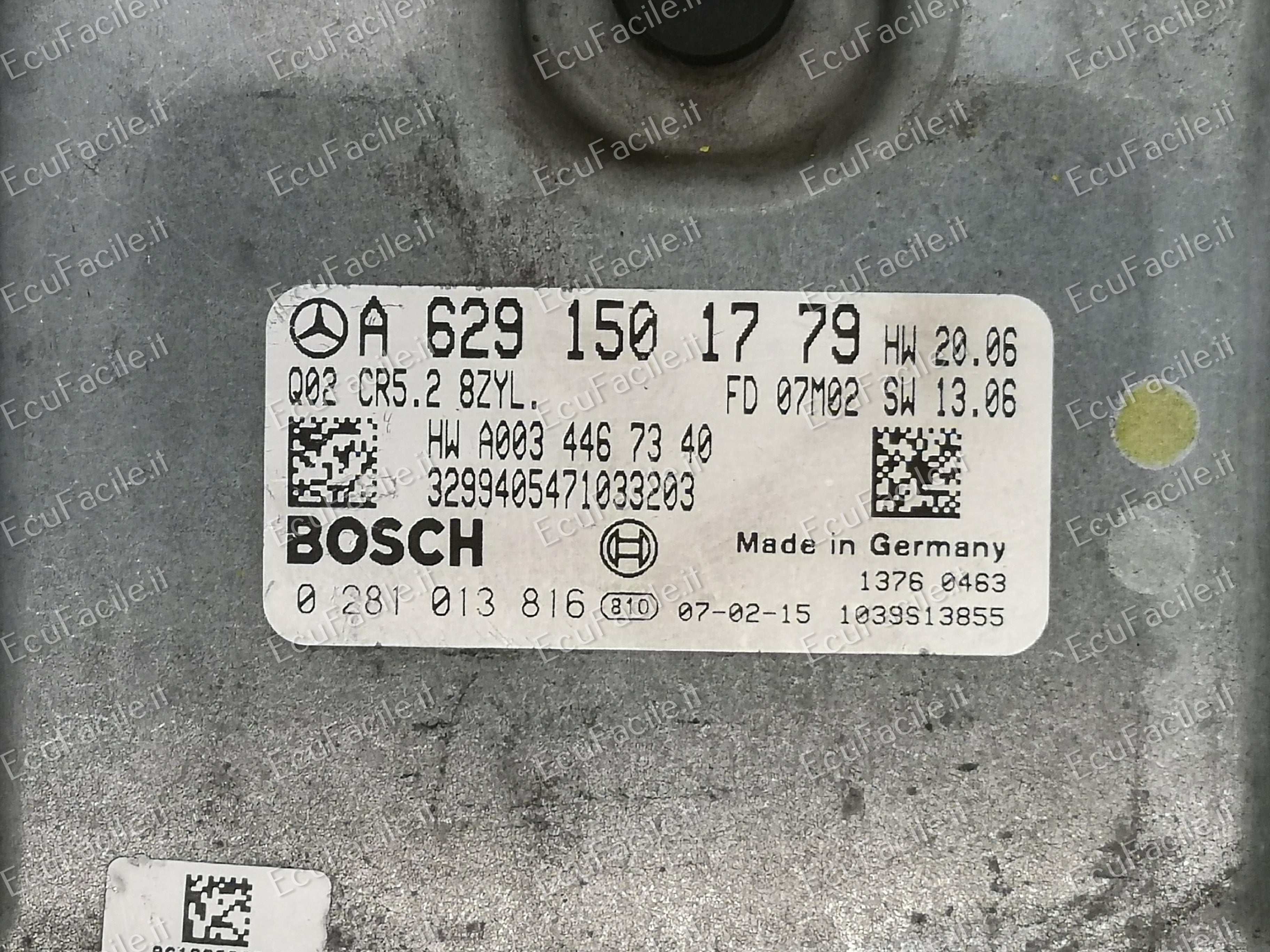 ECU CENTRALINA MERCEDES GL 420 CDI 0281013816 A6291501779 CR5.2