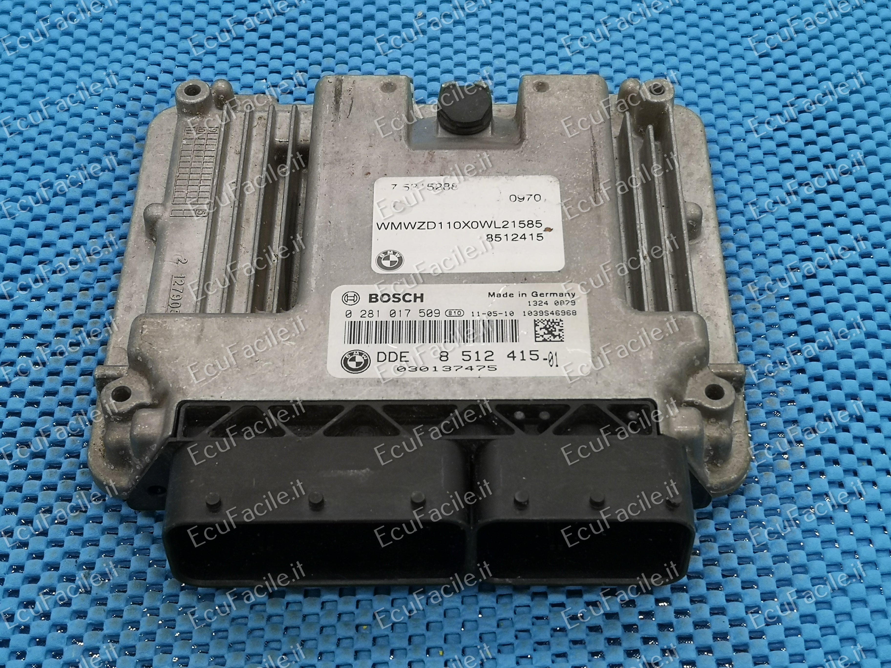 ECU Mini Cooper 1.6D BOSCH 0281017509 DDE8512415 EDC17C50