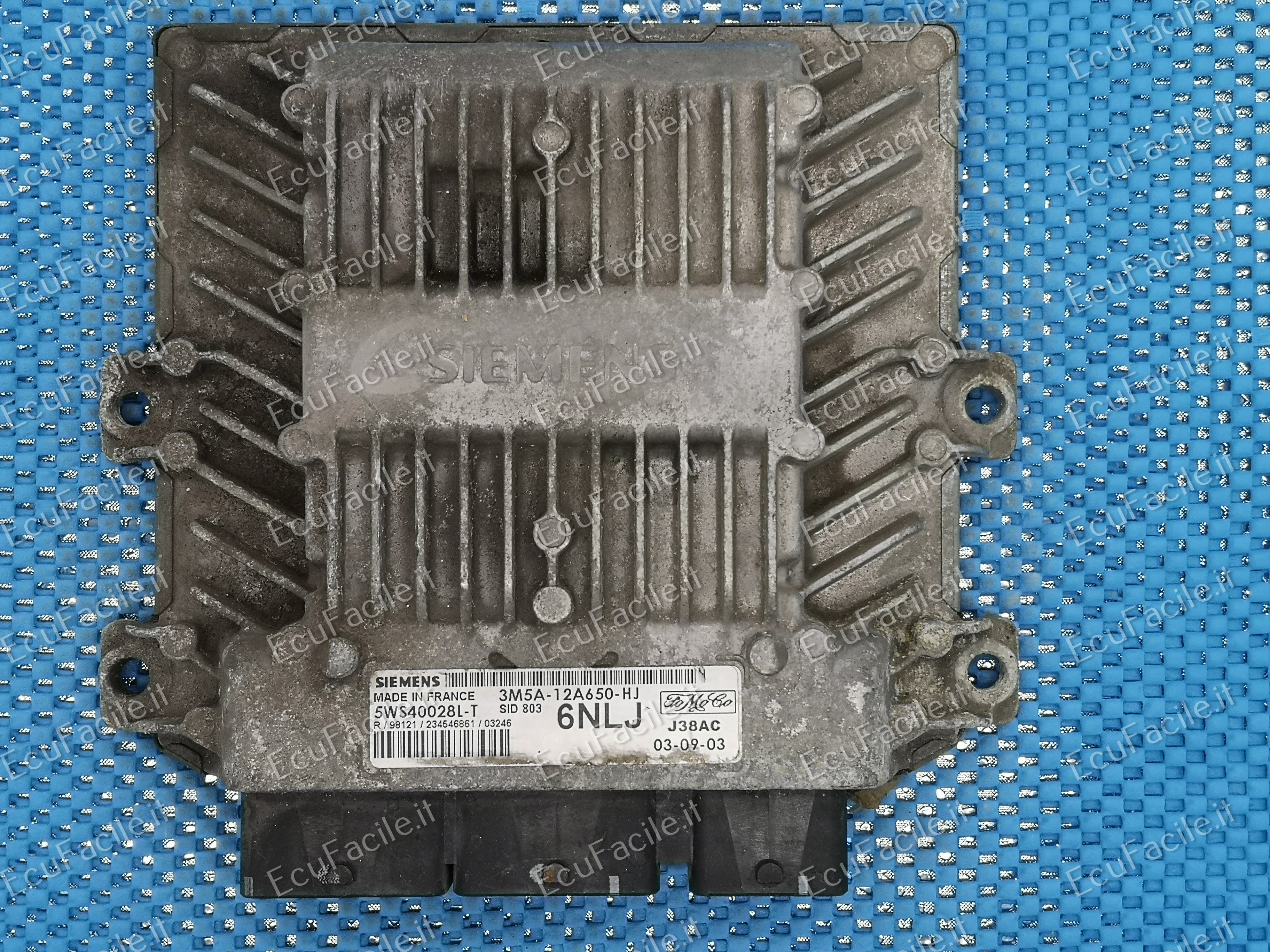 Ecu ford focus c max 2.0 5ws40028l-t 3M5A-12A650-HJ 6nlj sid803
