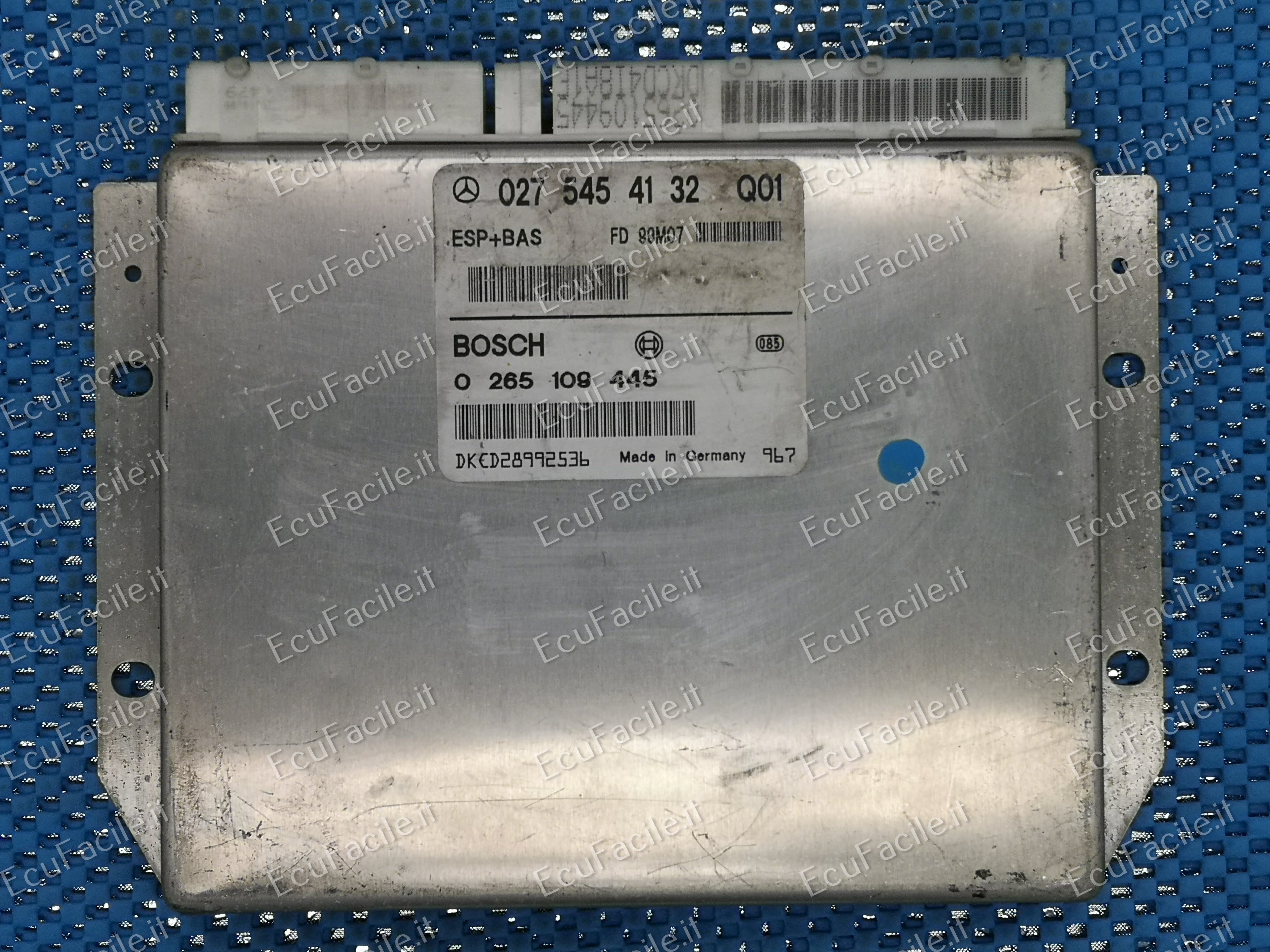 Ecu mercedes benz esp bas classe a bz 0275454132q01 0265109445
