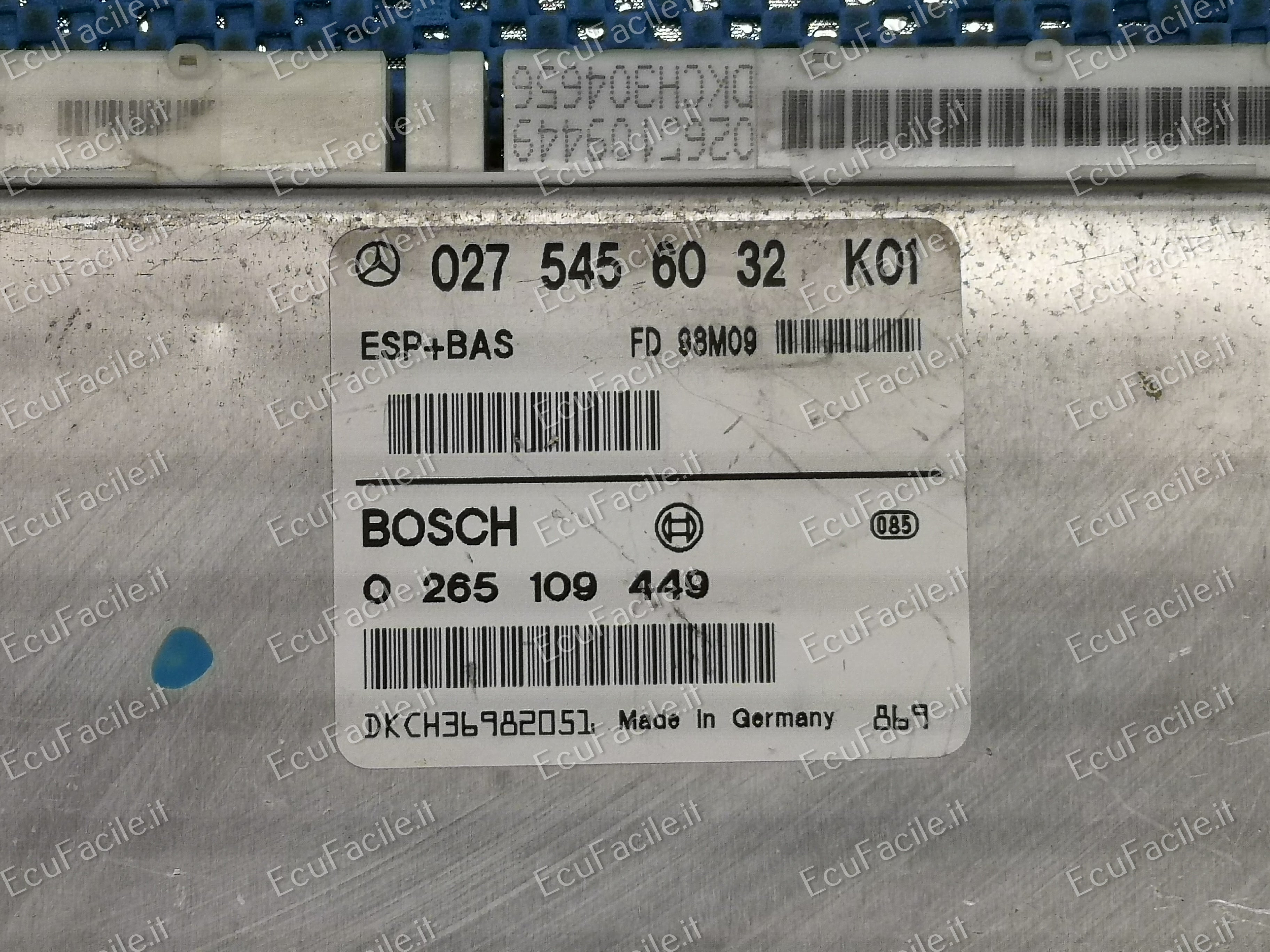 ECU MERCEDES CLASSE A 0275456032K01 0265109449 FD98M09