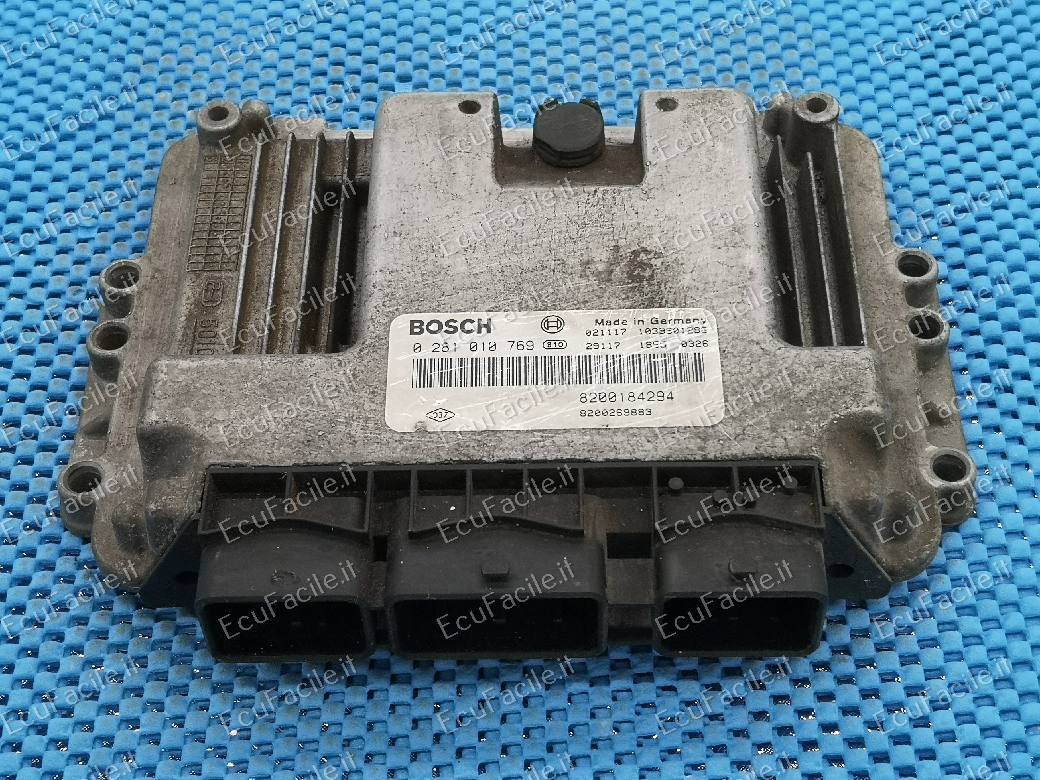 ECU RENAULT MEGANE 1.9 DCI 0281010769 8200184294 8200269883 EDC 16C3-10.22
