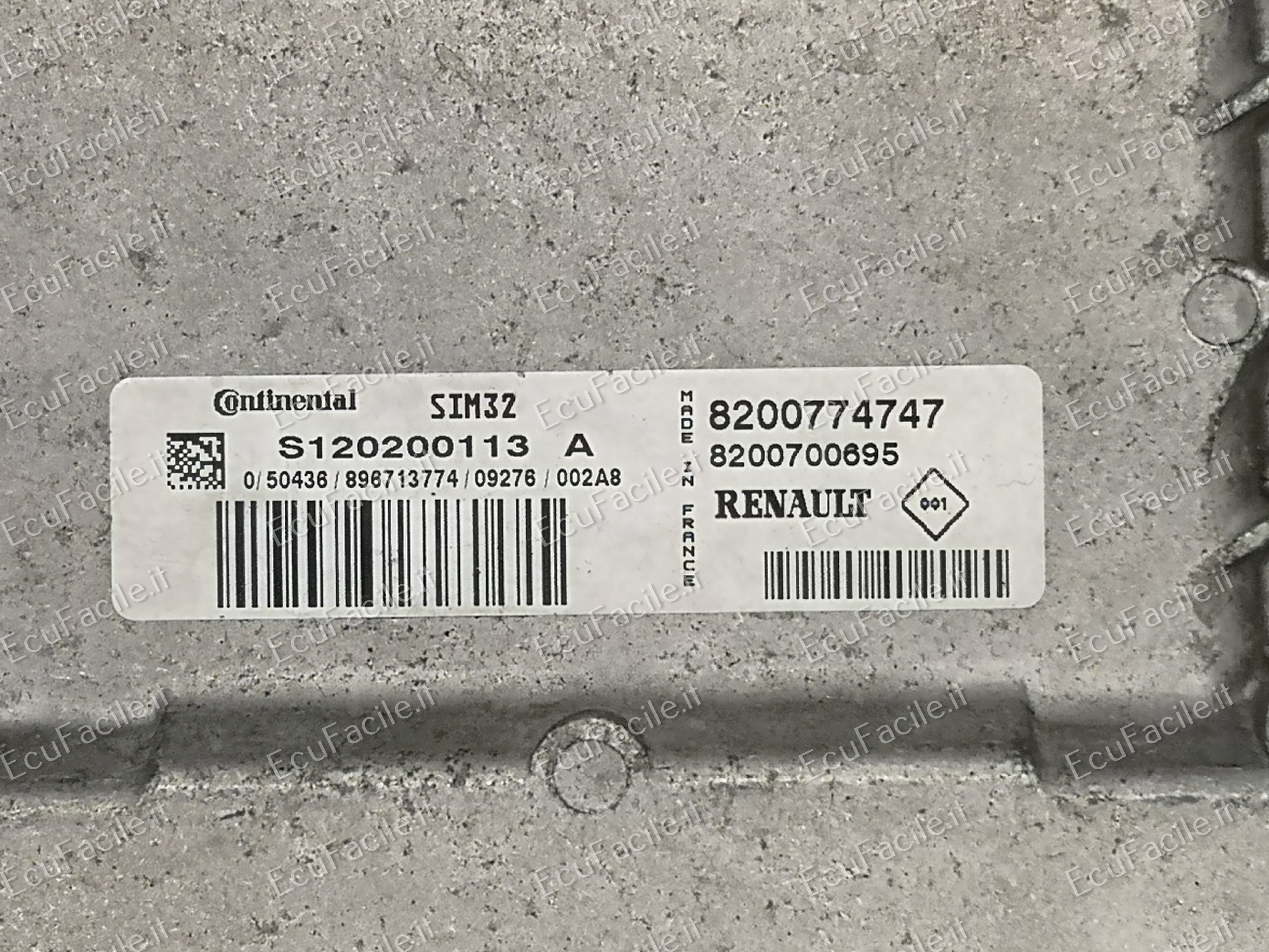 ECU RENAULT TWINGO 1.2 S120200113 A, 8200774747, 8200700695