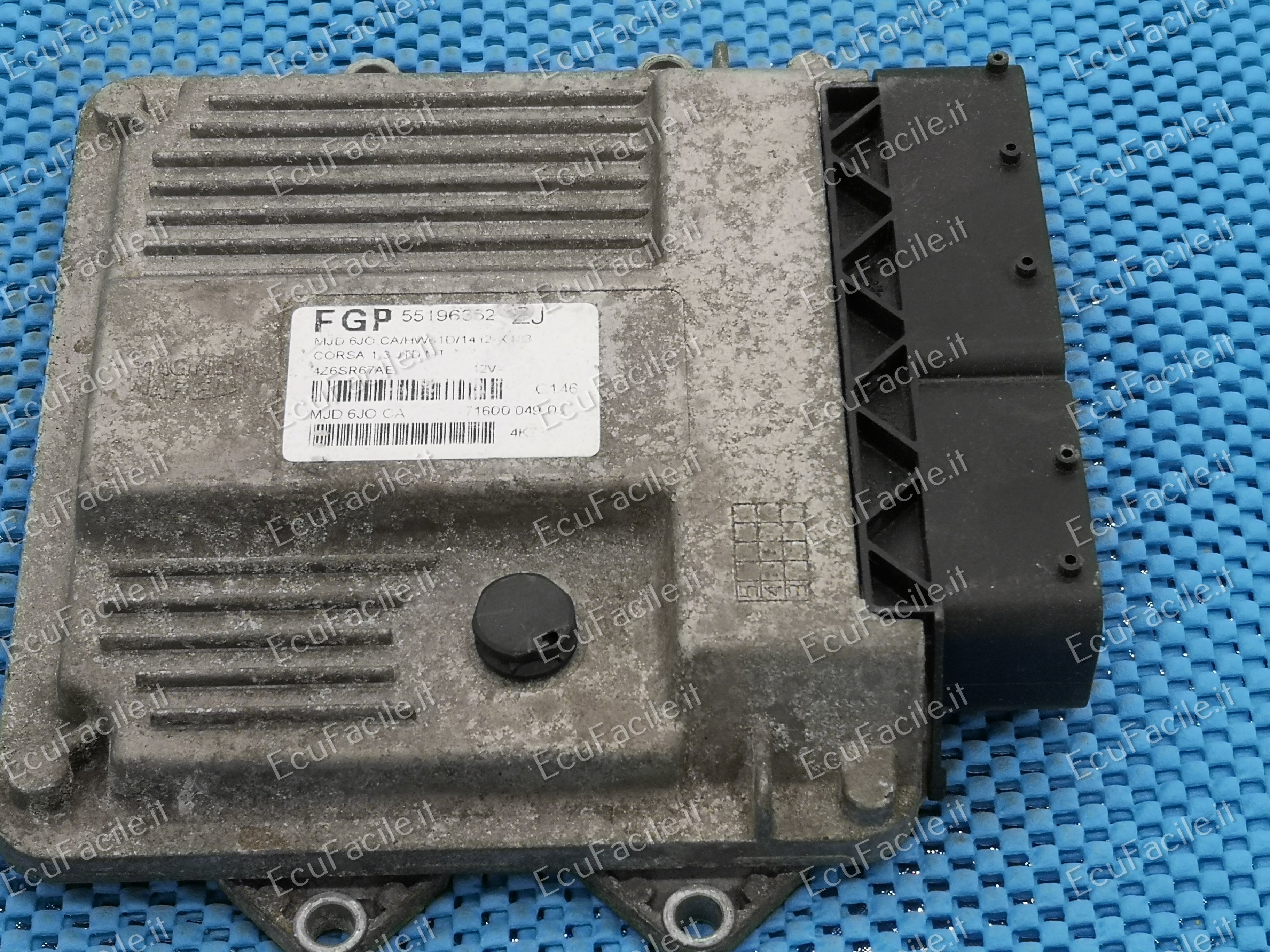 Ecu 55196352zj opel corsa 1.3 jtd MJD 6JO.CA HW01D