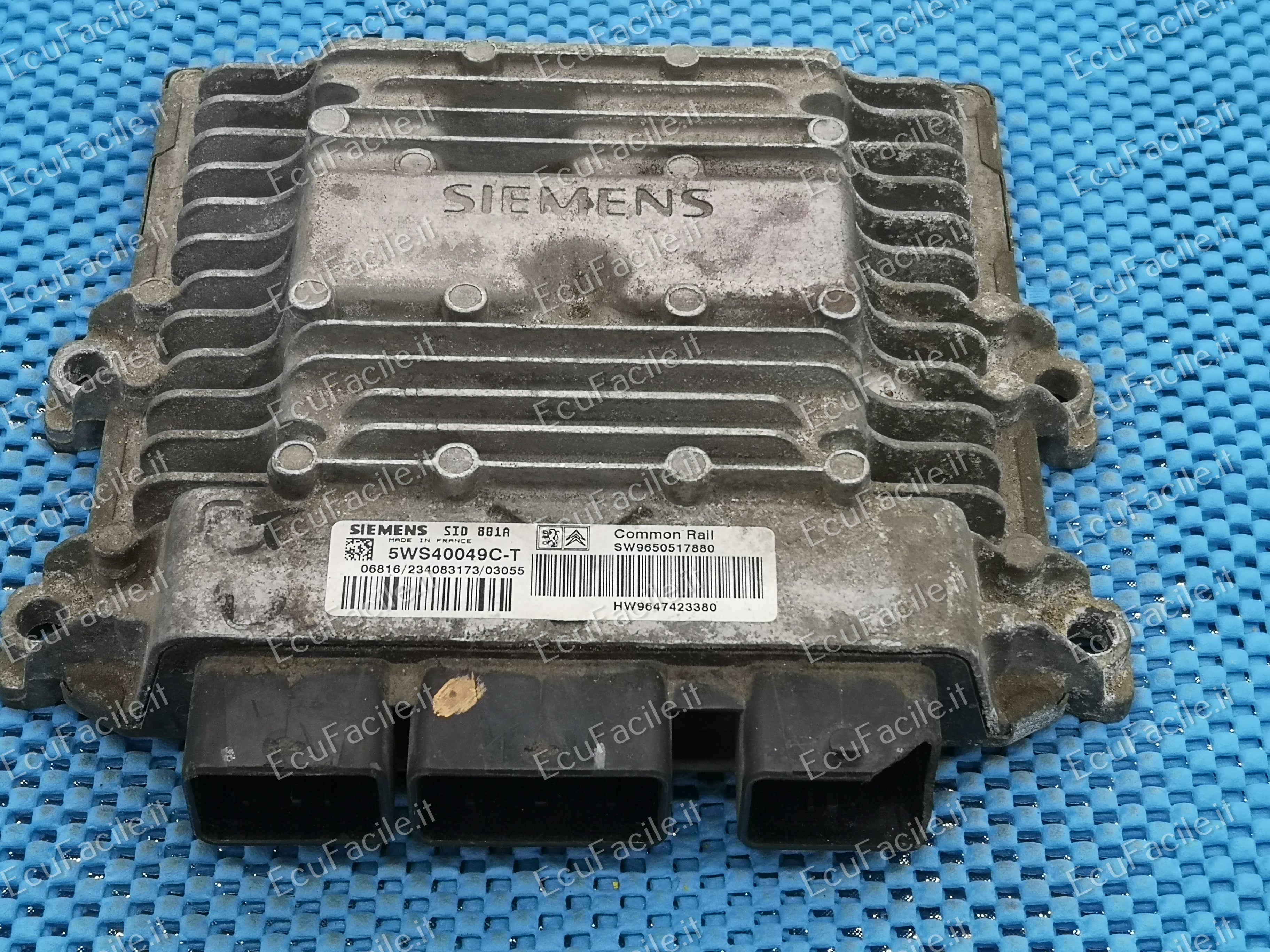 ECU CITROEN 2.0 SID801A 5WS40049C-T SW90650517880 HW9647423380
