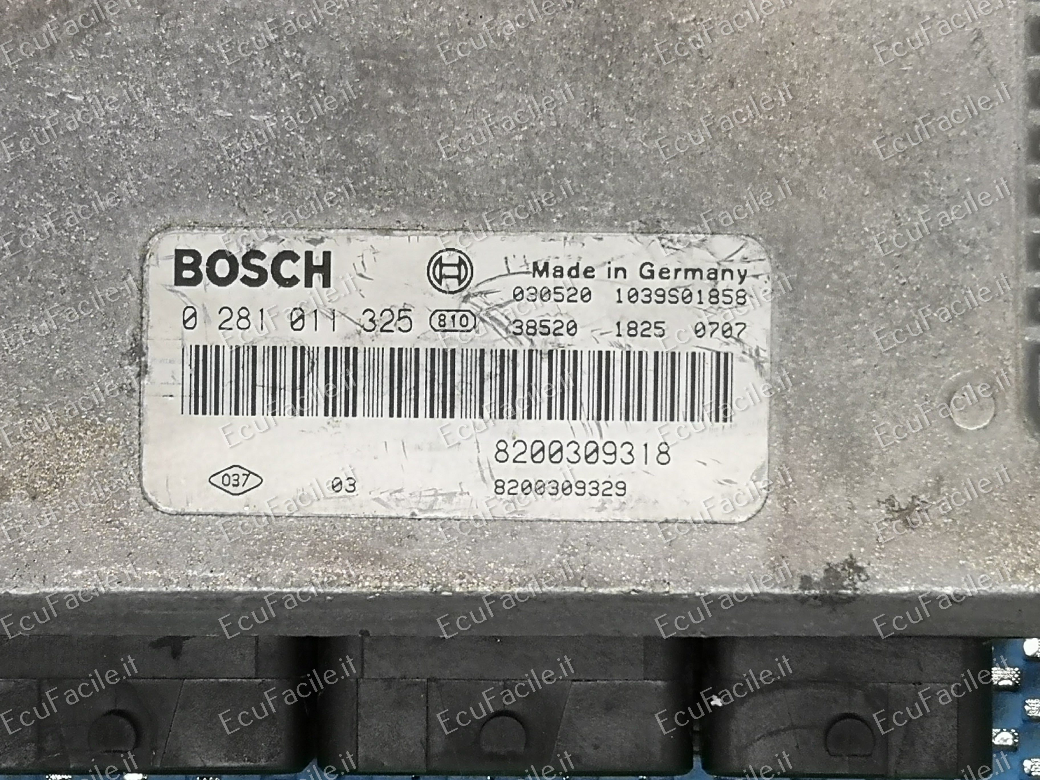 ECU RENAULT ESPACE 2.2 DCI 0281011325 8200309318 8200309329 EDC15C3-4.2