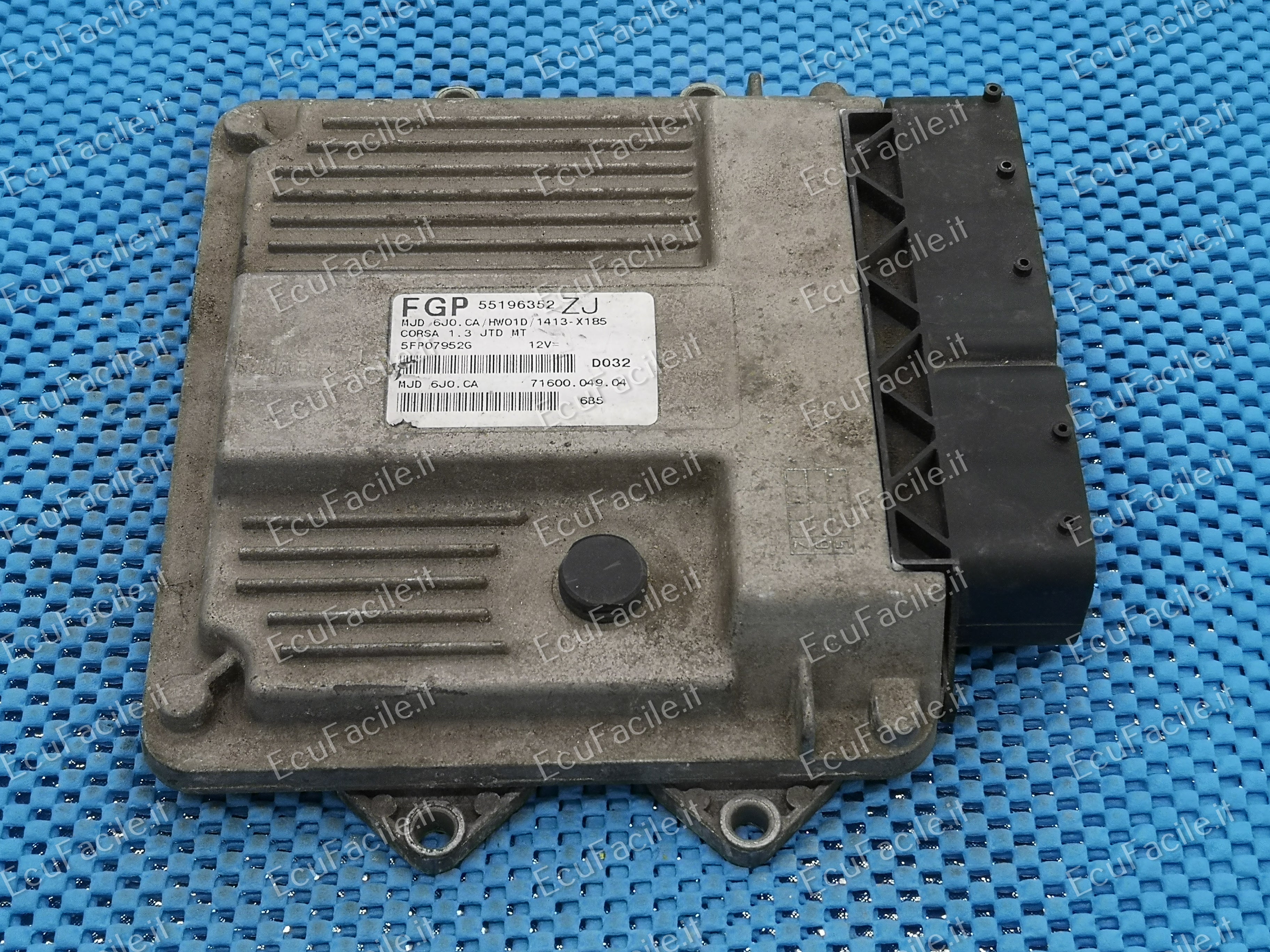 Ecu 55196352zj opel corsa 1.3 jtd MJD 6JO.CA HW01D