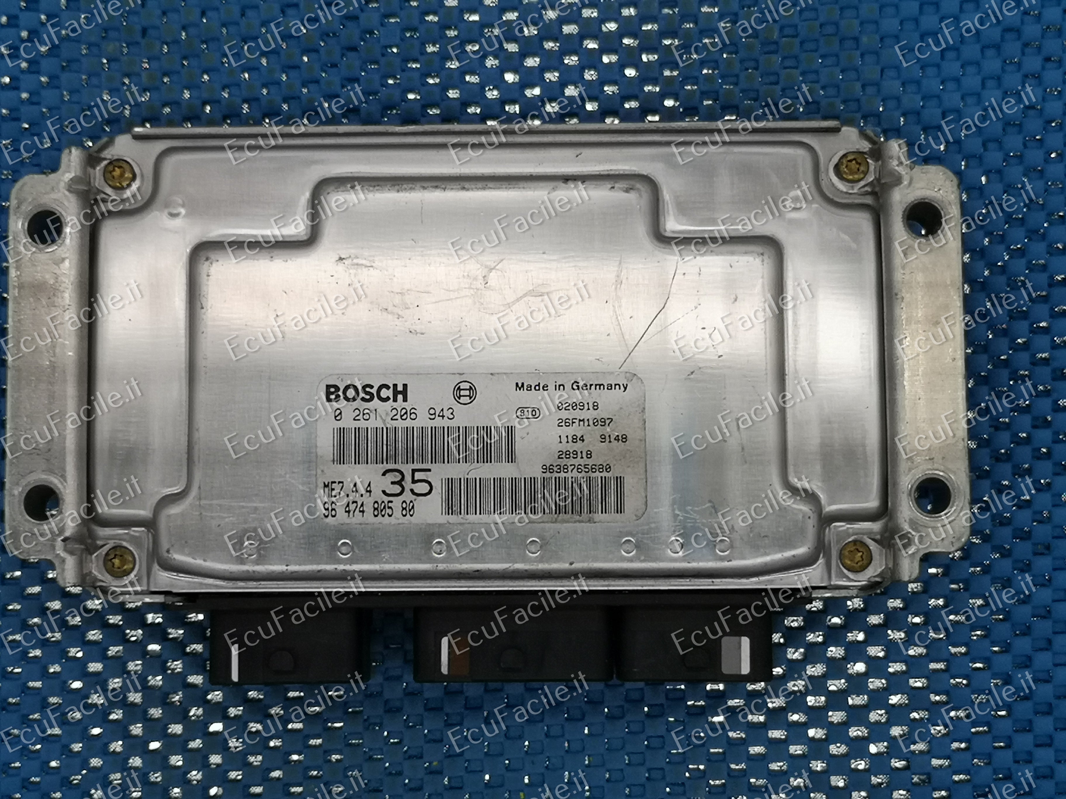 Ecu PEUGEOT 307 1.6 16V BOSCH 0261206943 9650346180 9638765680