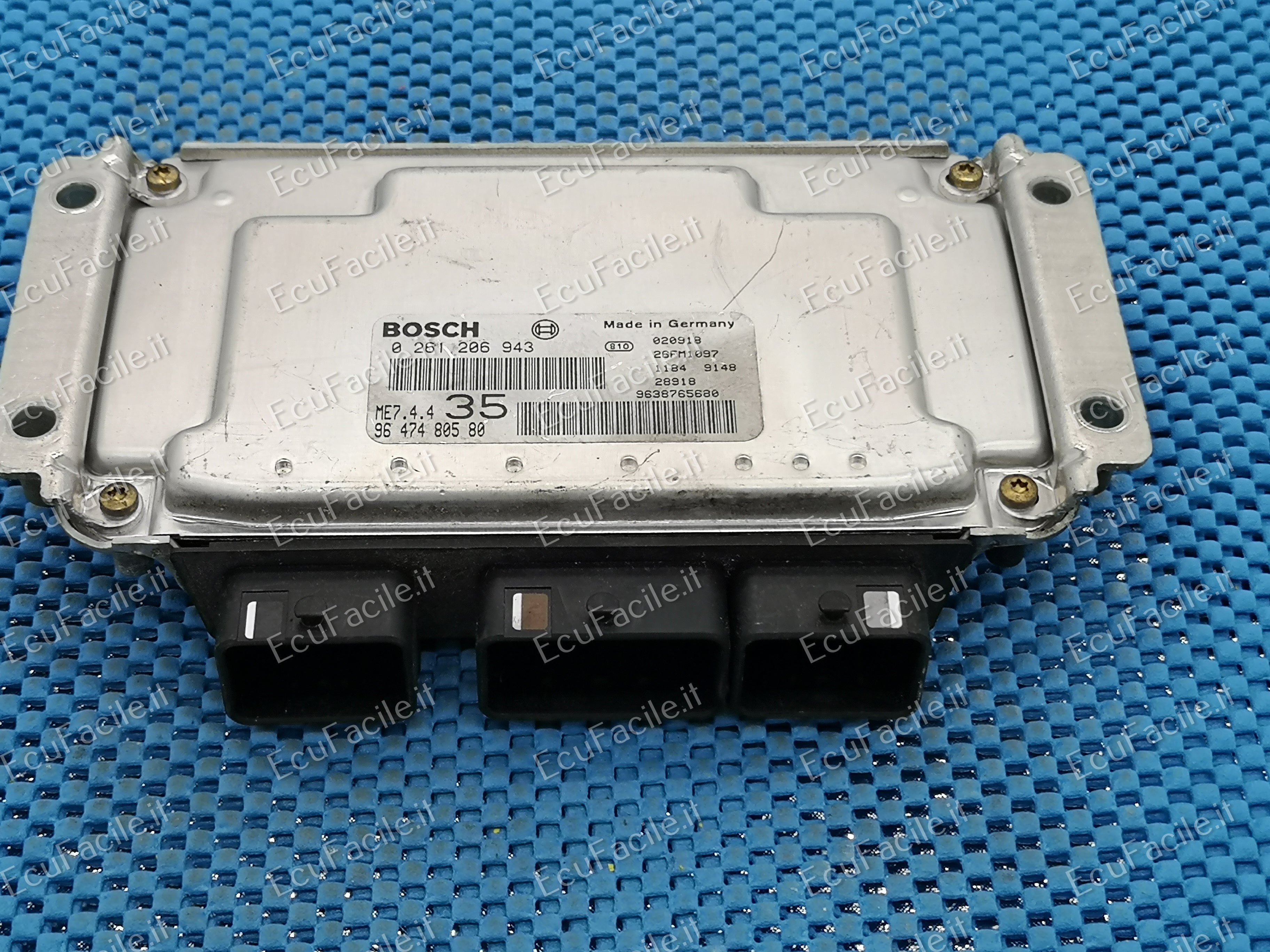 Ecu PEUGEOT 307 1.6 16V BOSCH 0261206943 9650346180 9638765680