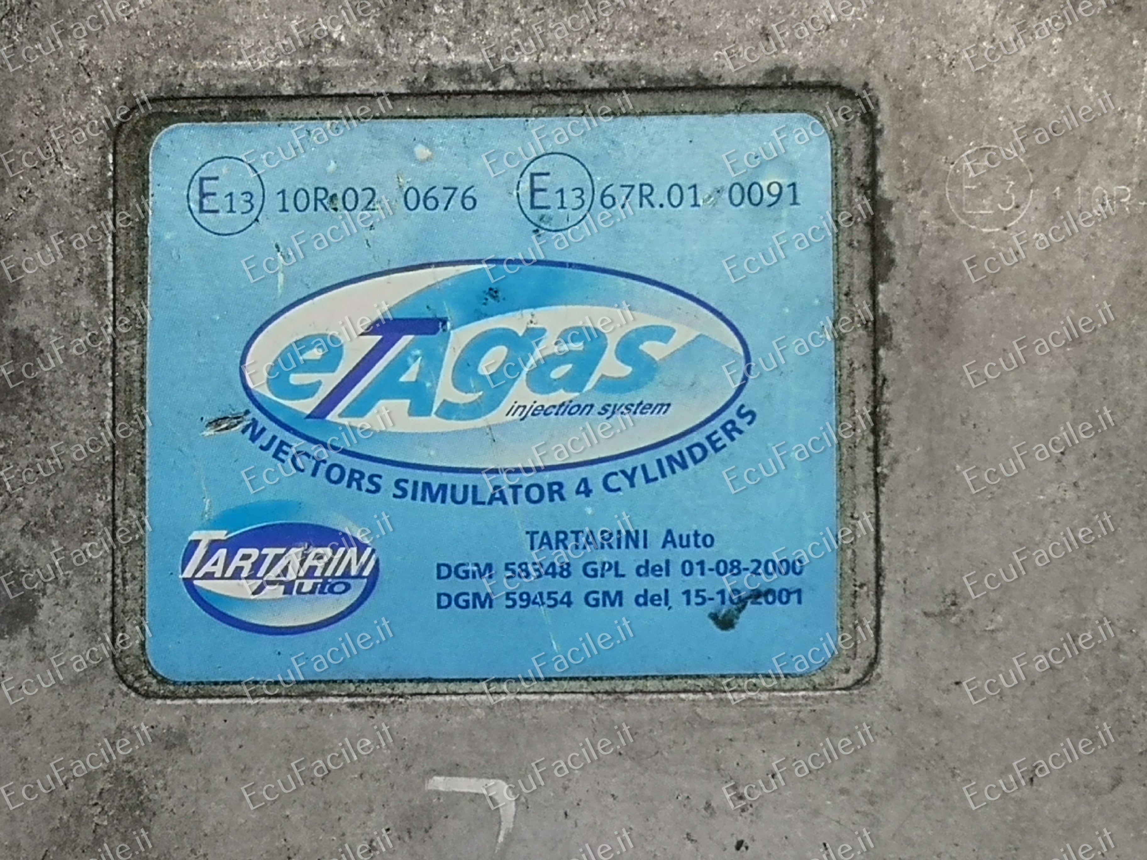 ECU Tartarini 67R010091 10R020676 DGM58348 GPL DGM 2 - 3 - 4 Cilindri
