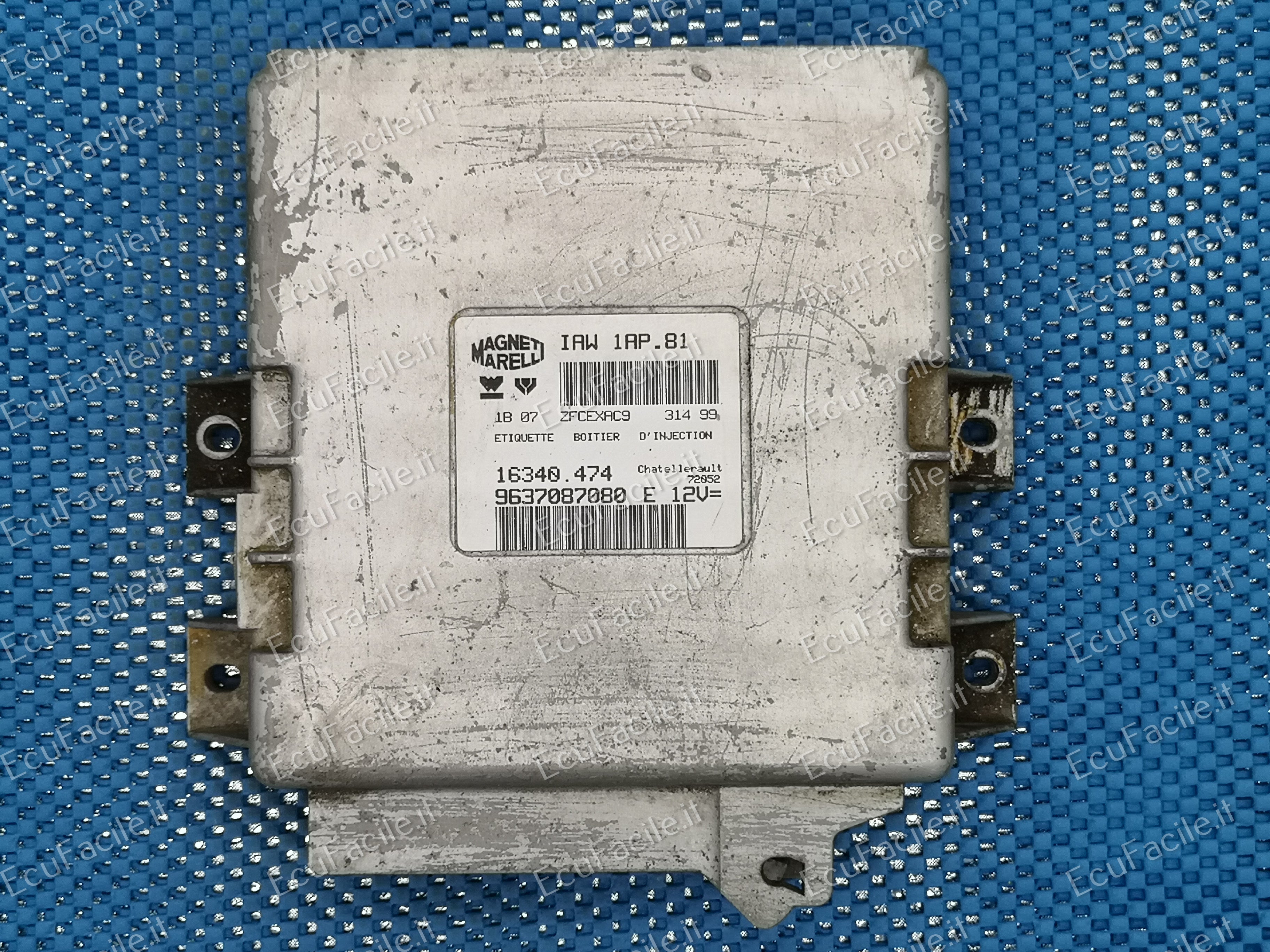 Ecu peugeot 206 magneti marelli iaw 1ap.81 9637087080