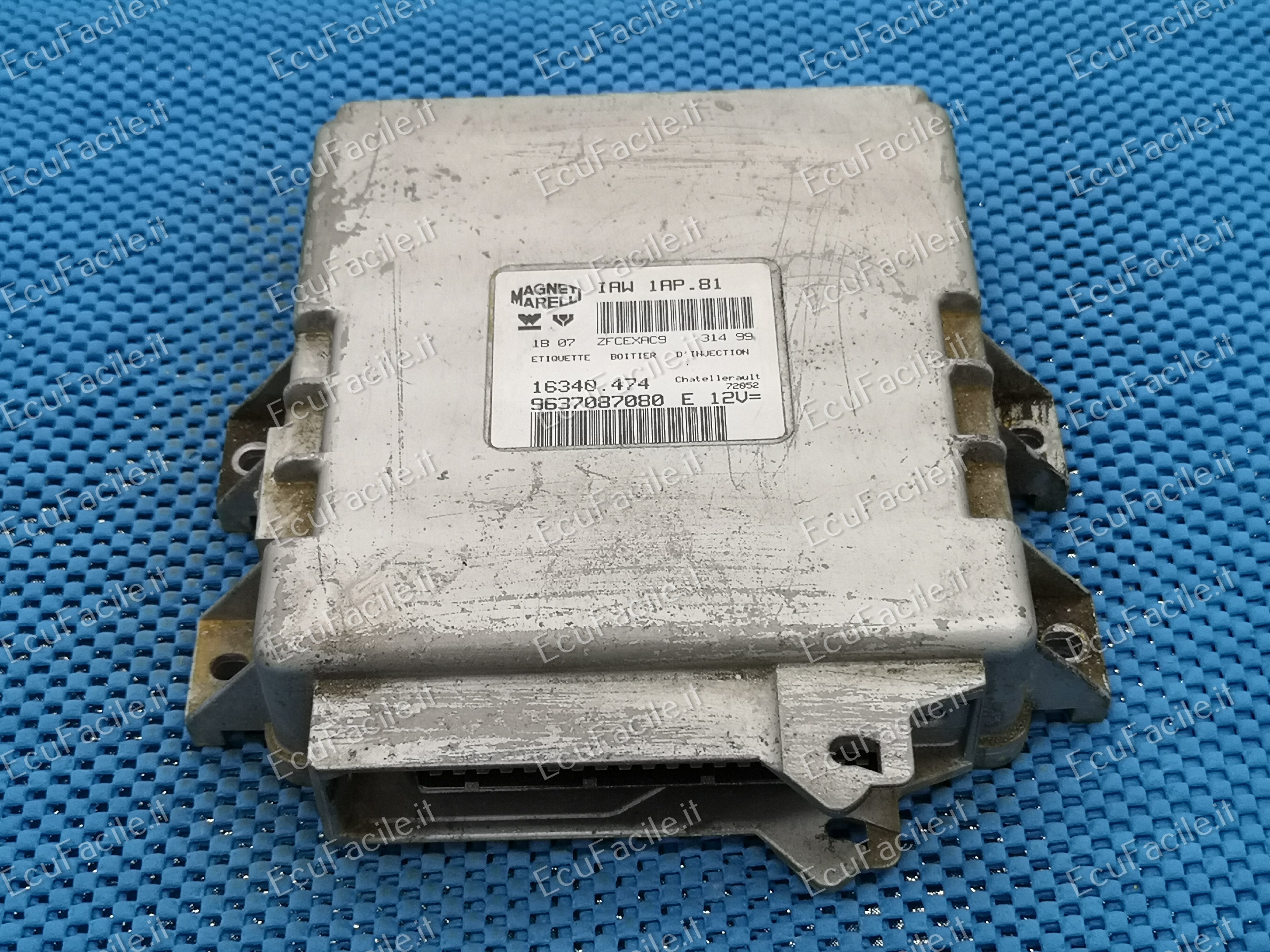 Ecu peugeot 206 magneti marelli iaw 1ap.81 9637087080