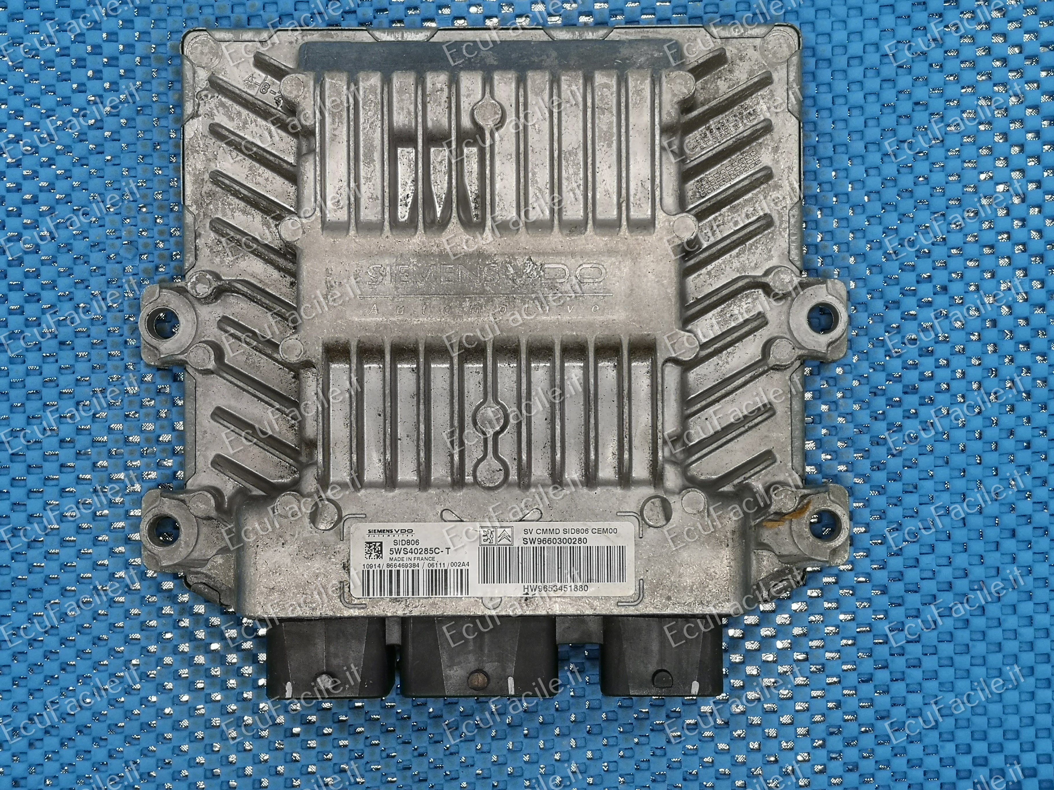 ECU CITROEN C3 1.4 HDI SIEMENS SID806 5WS40285C-T SW9660300280