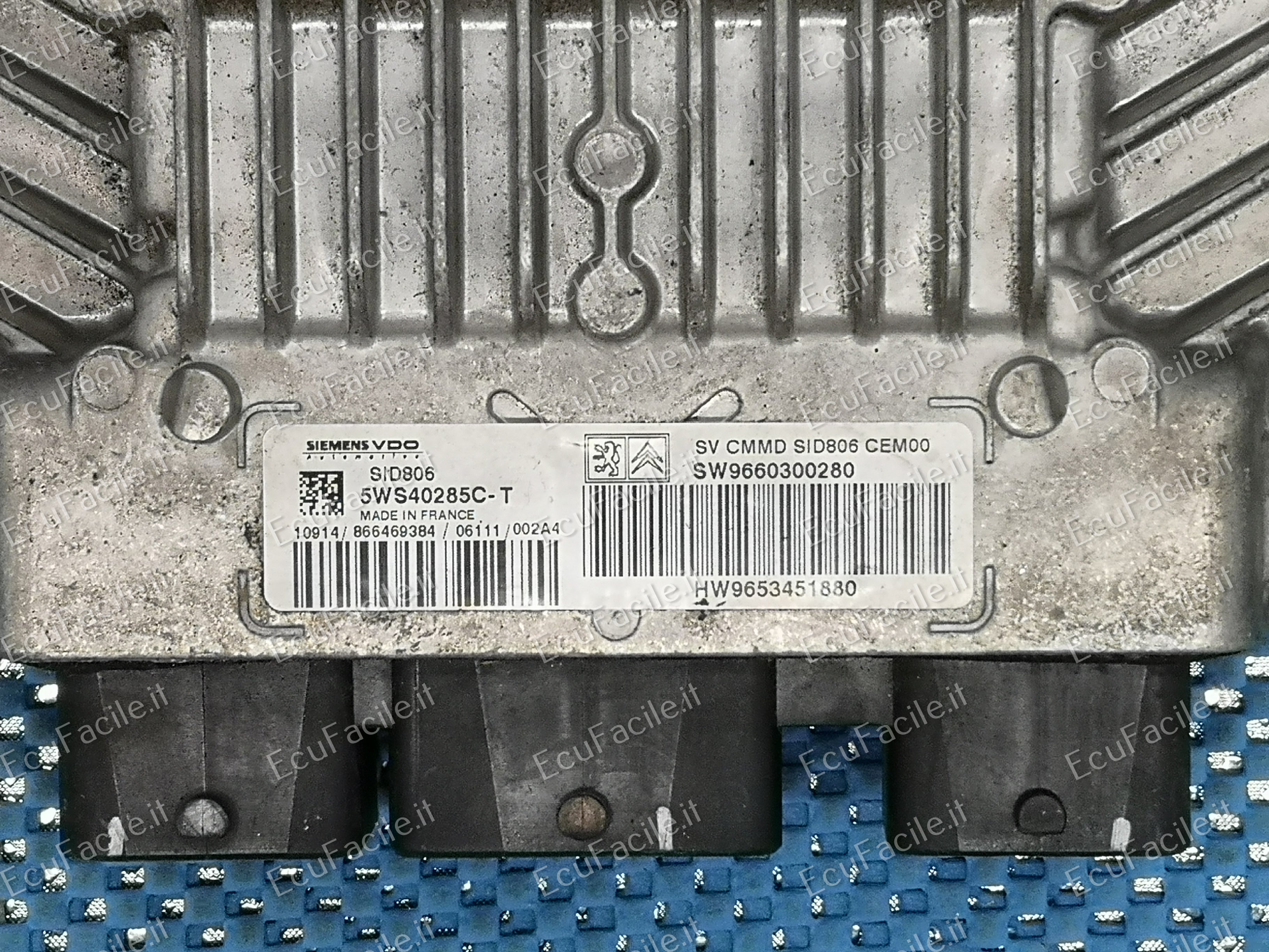 ECU CITROEN C3 1.4 HDI SIEMENS SID806 5WS40285C-T SW9660300280
