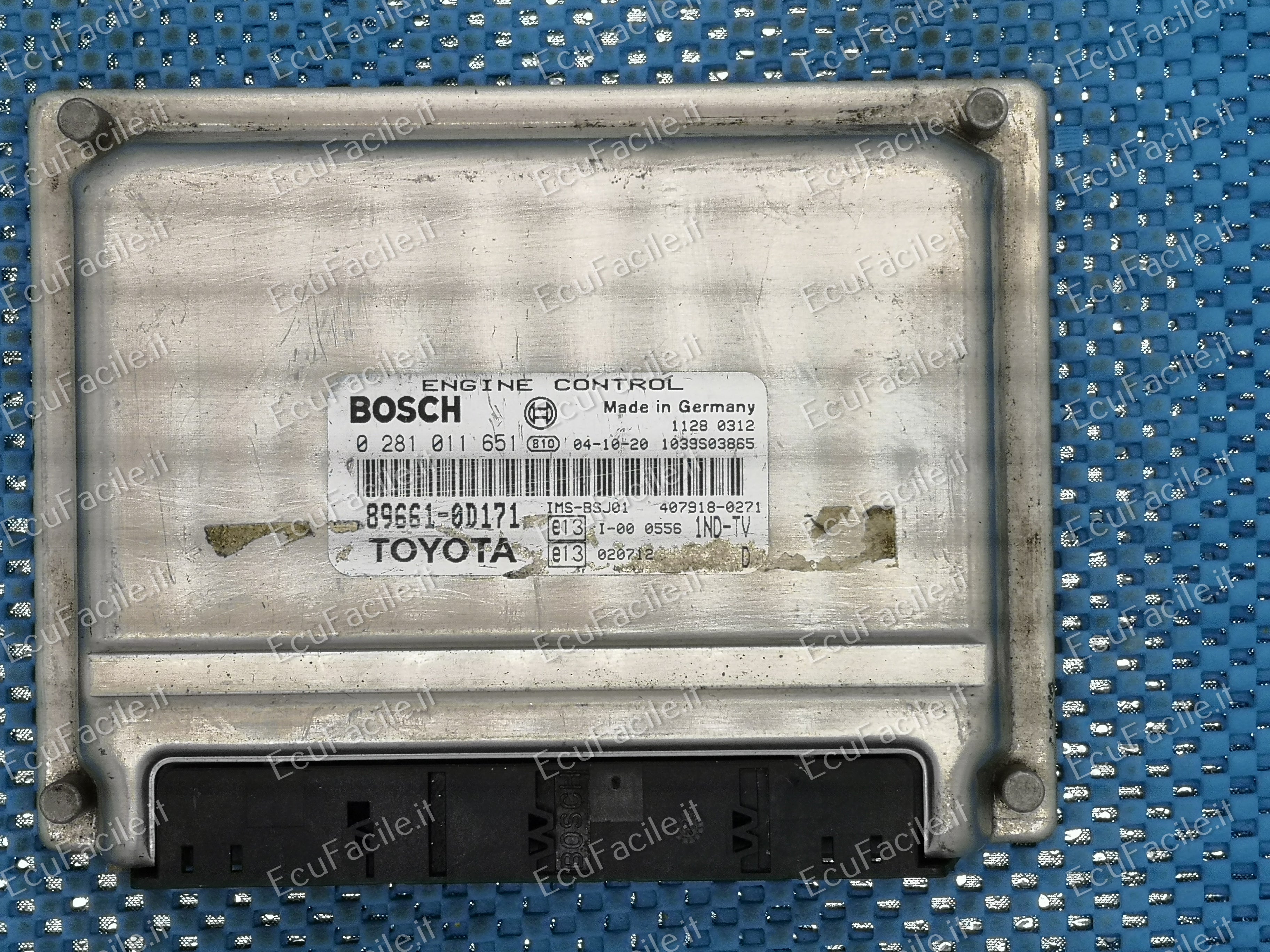 ECU MOTORE 0281011651 896610D171 89661-0D171 TOYOTA EDC 15C9-6.1