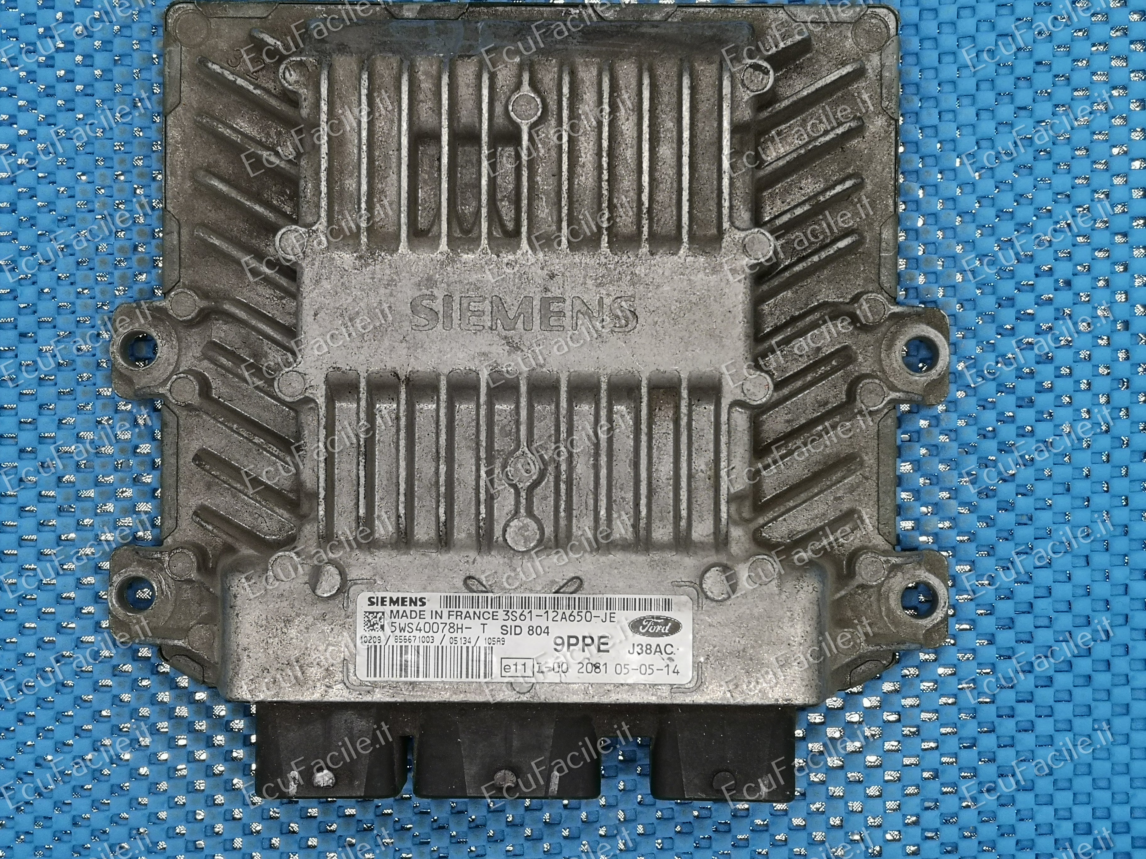 CENTRALINA FORD FIESTA 1.4 TDCI 5WS40078H-T 3S61-12A650-JE 9PPE