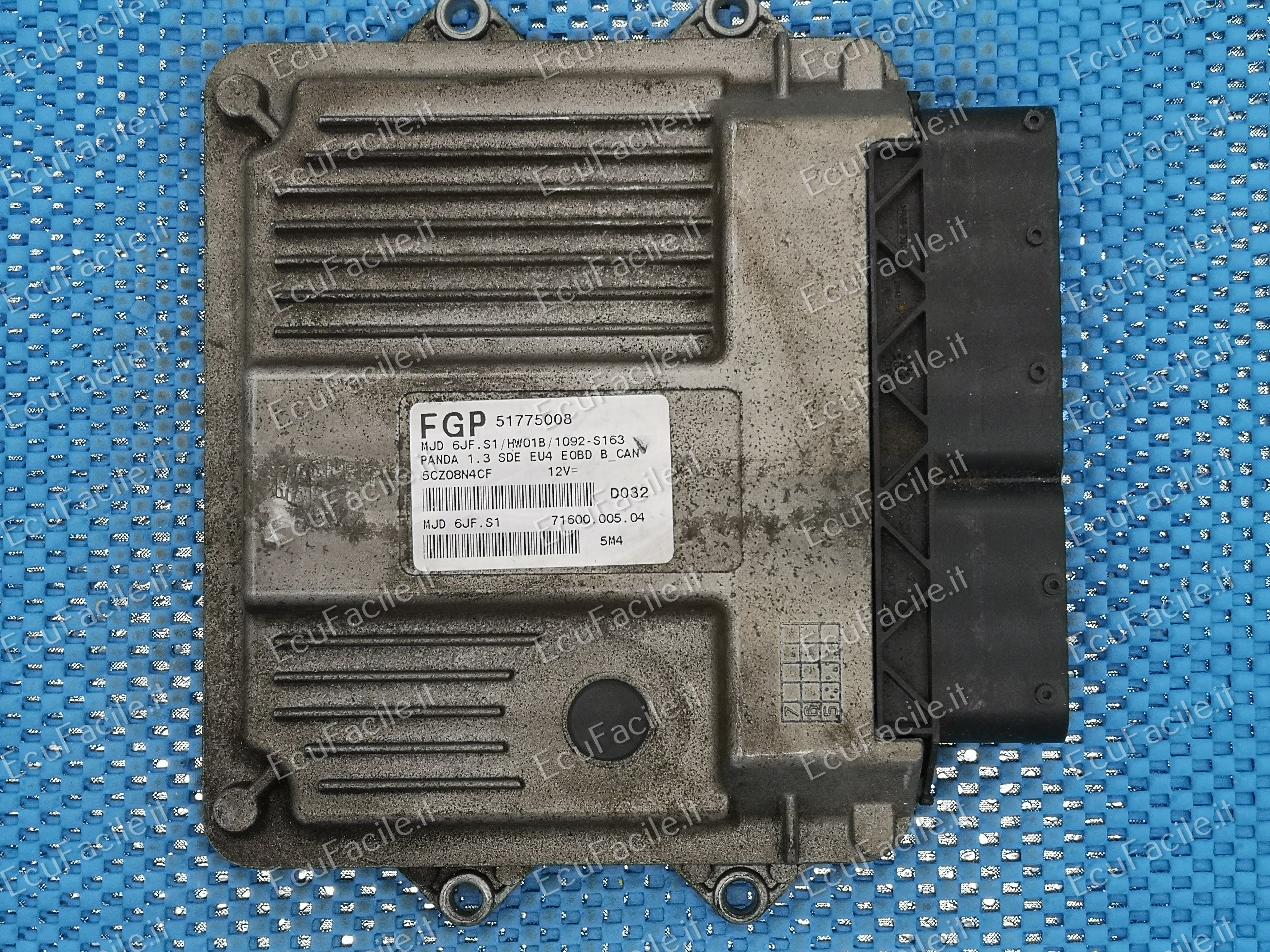 Ecu fiat panda 1.3 51775008 mjd 6jf.s1 hw01b