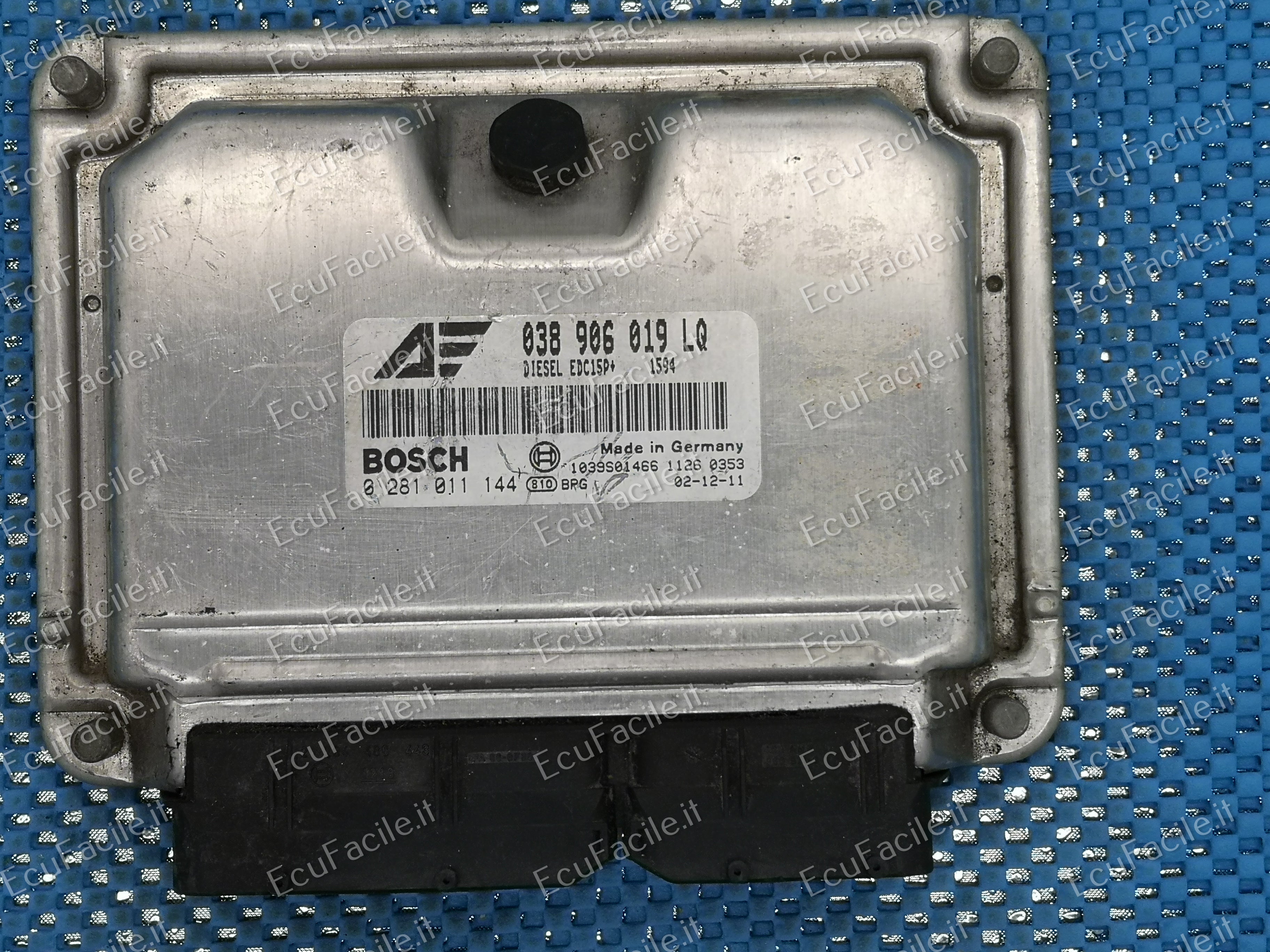 Sharan seat alhambra 1.9 tdi 038906019lq bosch 0281011144 EDC15P+