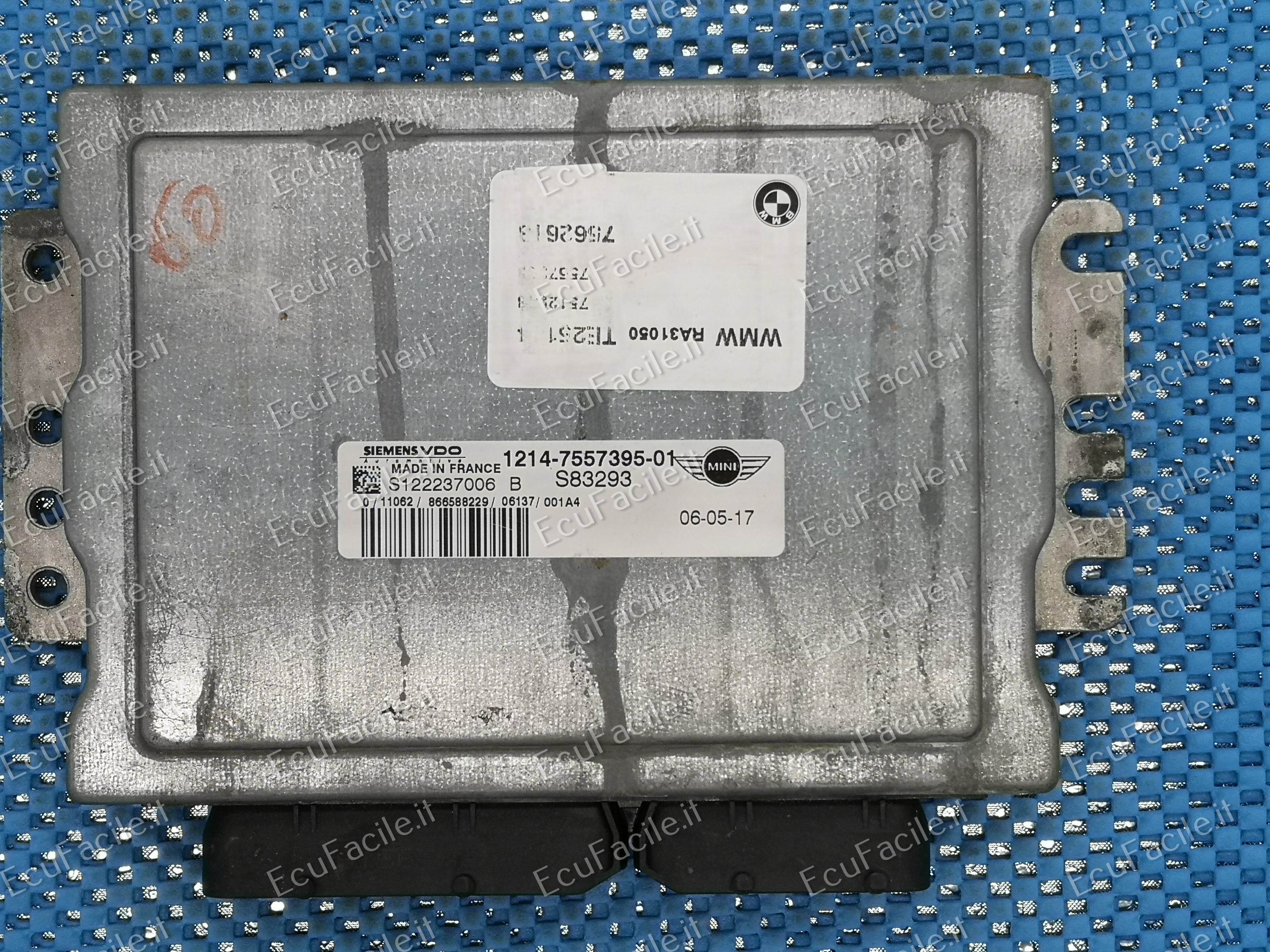 ECU CENTRALINA BMW Mini Cooper 1.6 S122237006B 1214-7557395-01